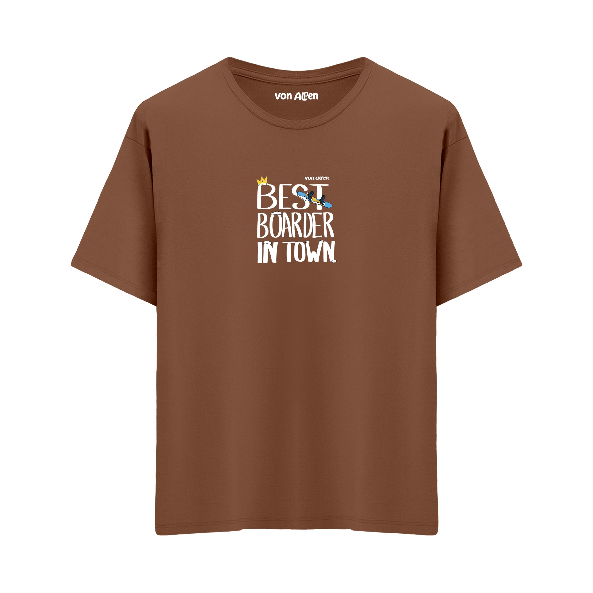 Best Boarder T-Shirt – Oversized Snowboard Tee for Powder and