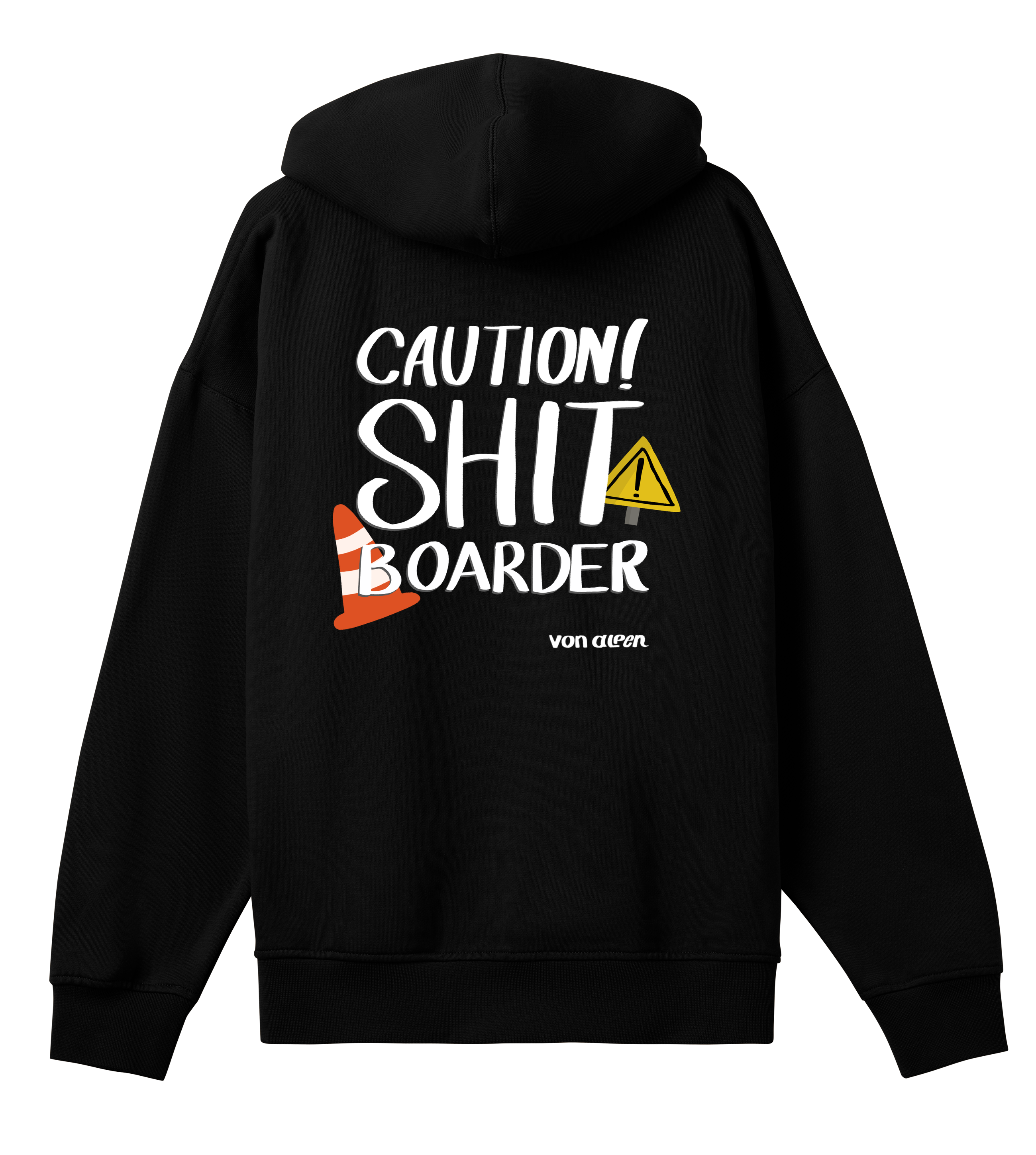 Shit Boarder Hoodie Oversized Men’s (Back Print)