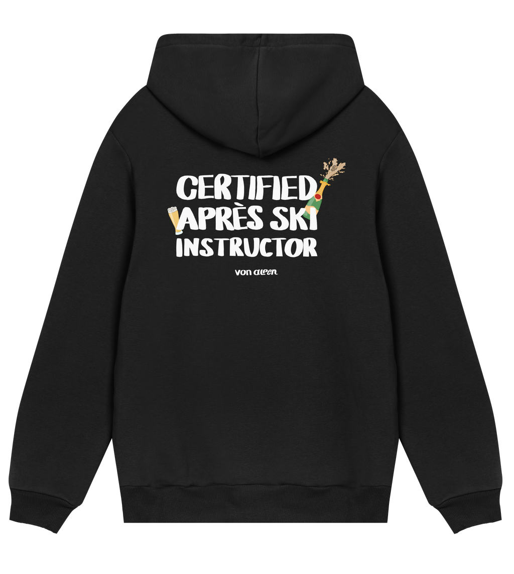 Certified Après-Ski Instructor Hoodie Regular Men’s (Back Print)