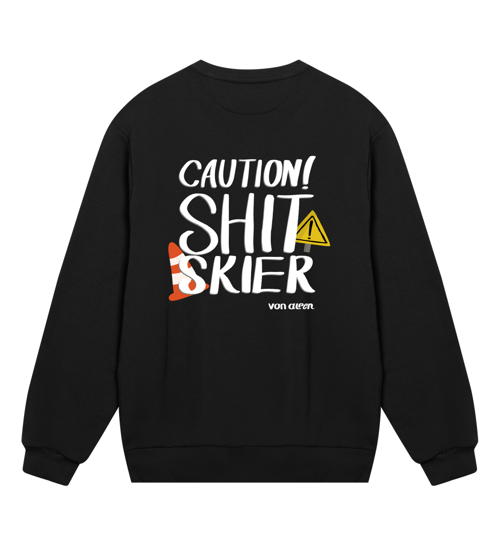 Shit Skier Sweatshirt Regular Men’s (Back Print)