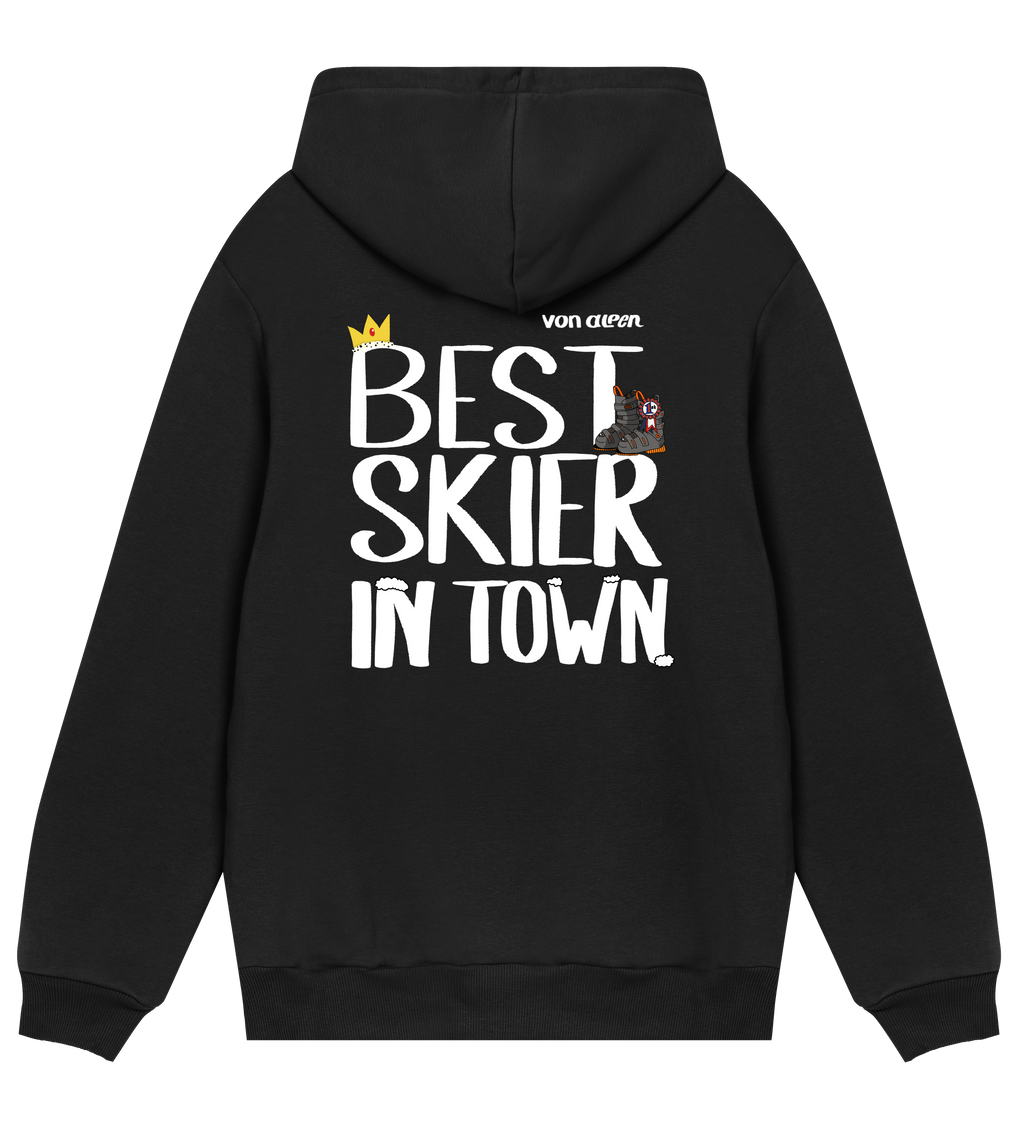 Best Skier Hoodie Regular Men’s (Back Print)