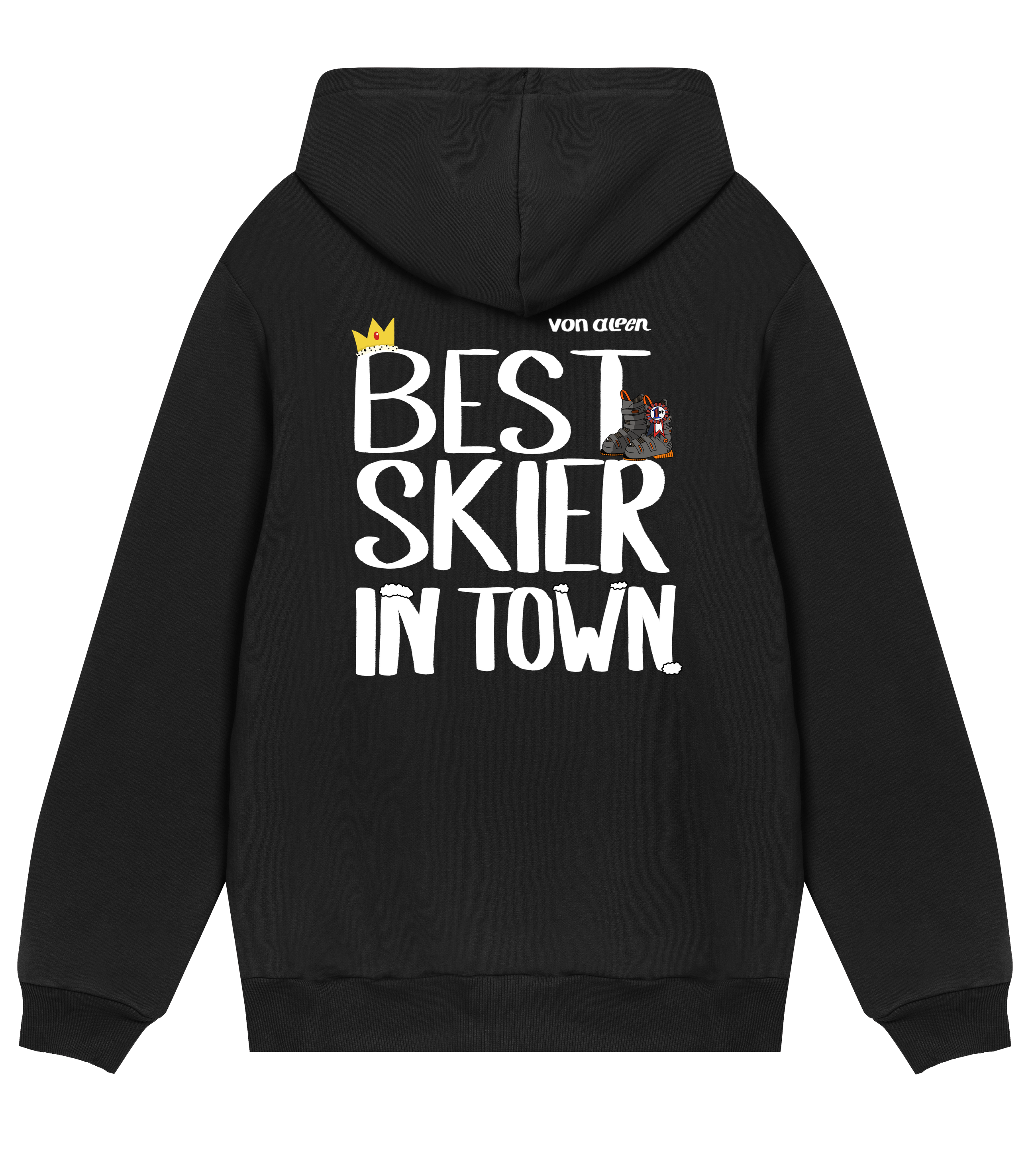 Best Skier Hoodie Regular Men’s (Back Print)
