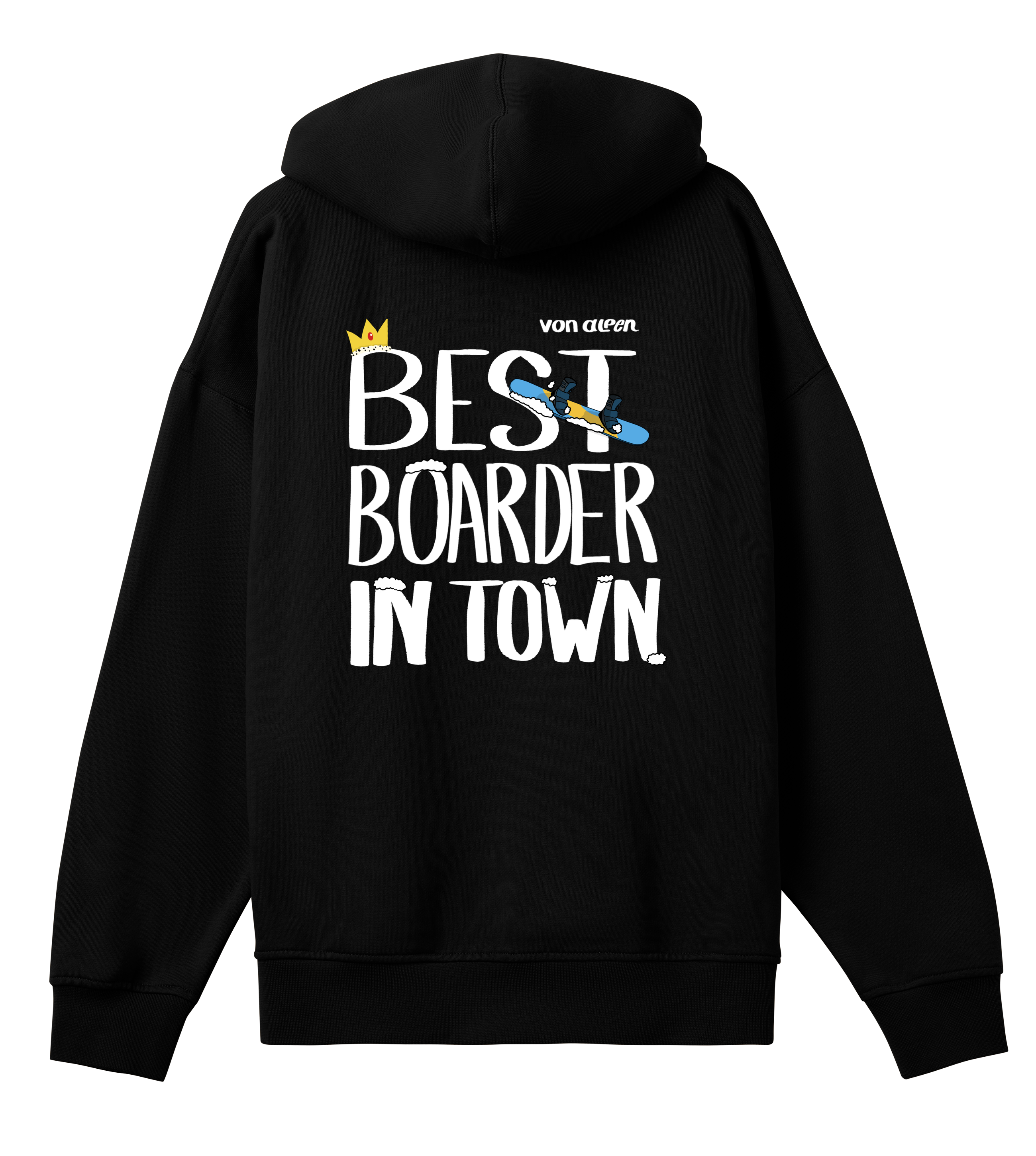 Best Boarder Hoodie Oversized Men’s (Back Print)