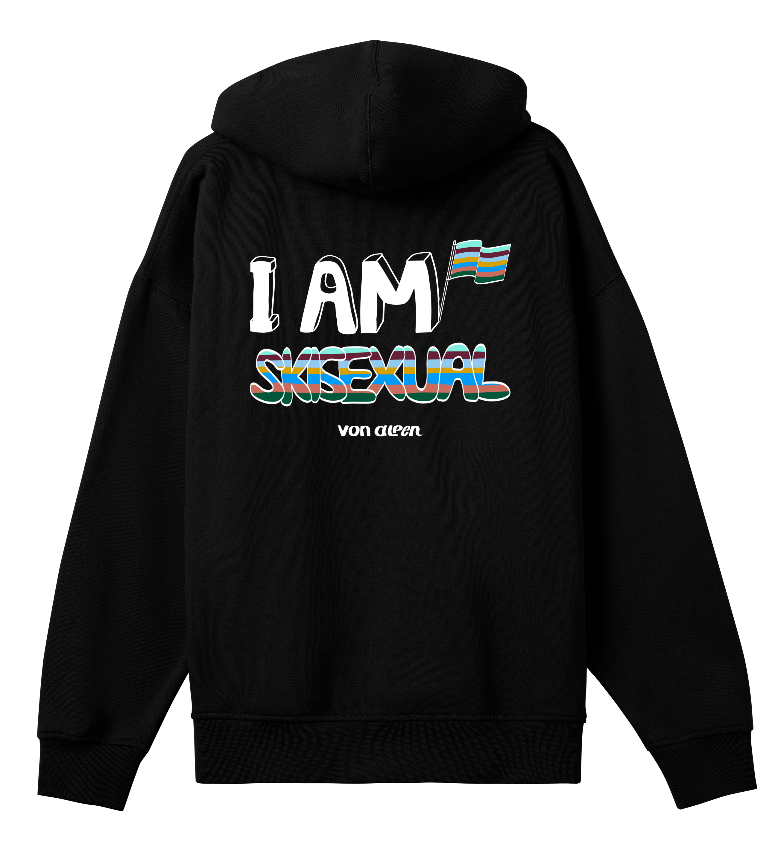 Skisexual Hoodie Oversized Men’s (Back Print)