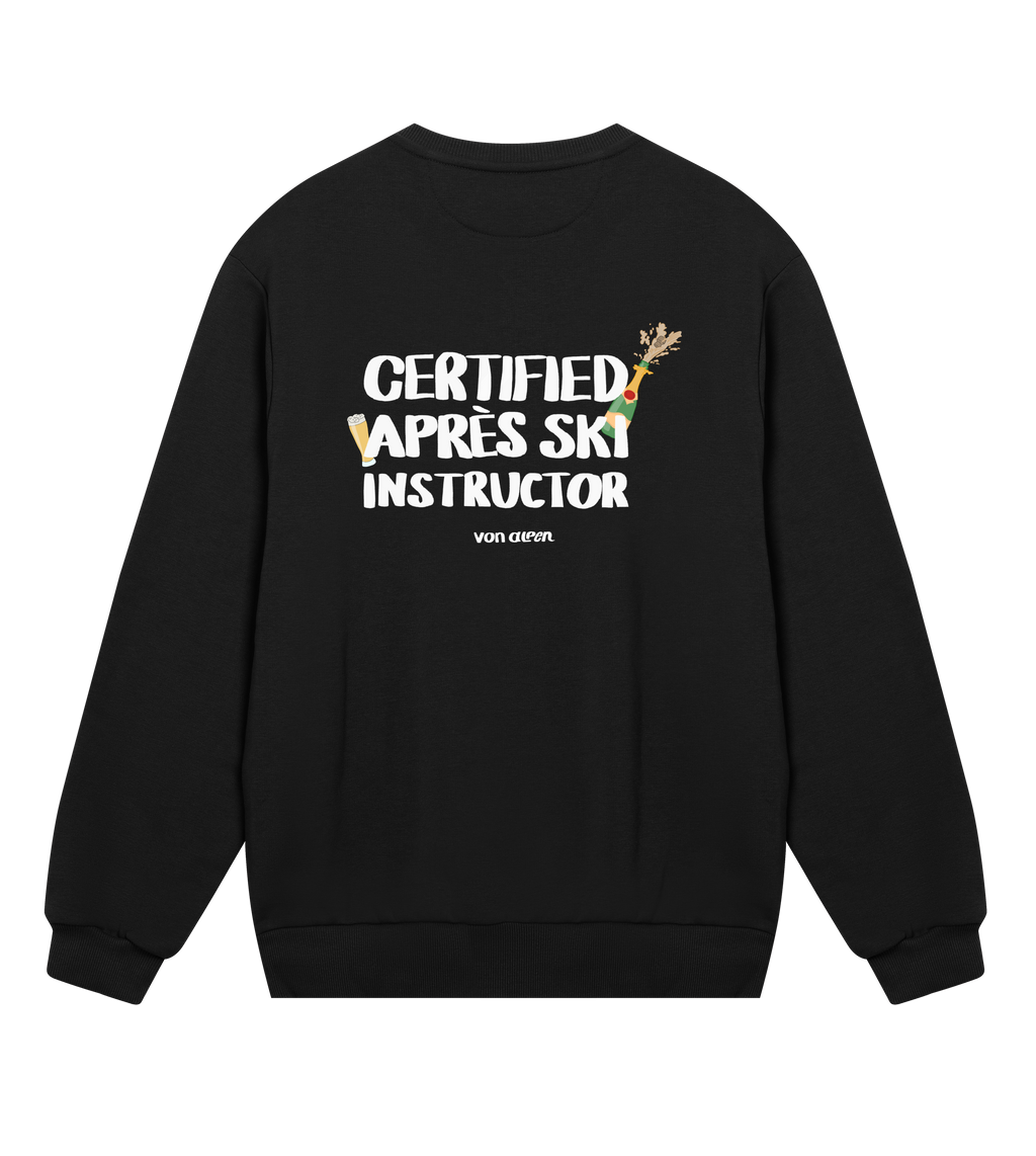 Certified Après-Ski Instructor Sweatshirt Regular Men’s (Back Print)
