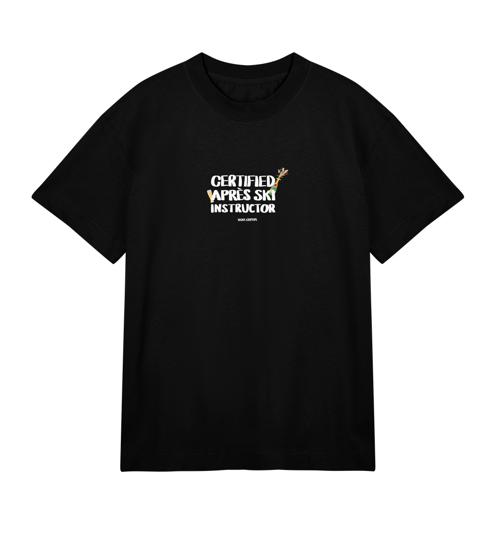 Certified Après-Ski Instructor T-Shirt Oversized Men’s