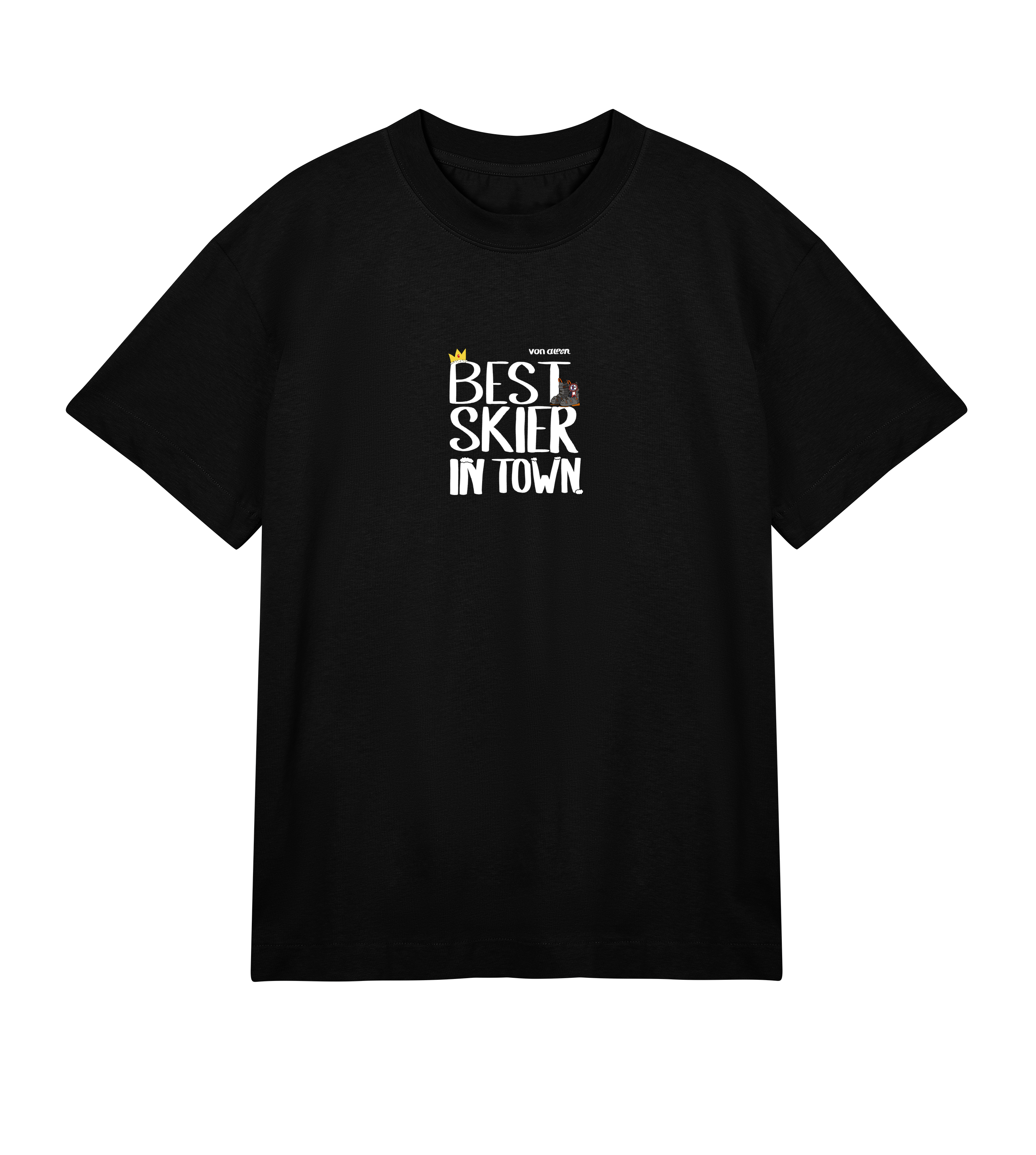 Best Skier T-Shirt Oversized Men’s