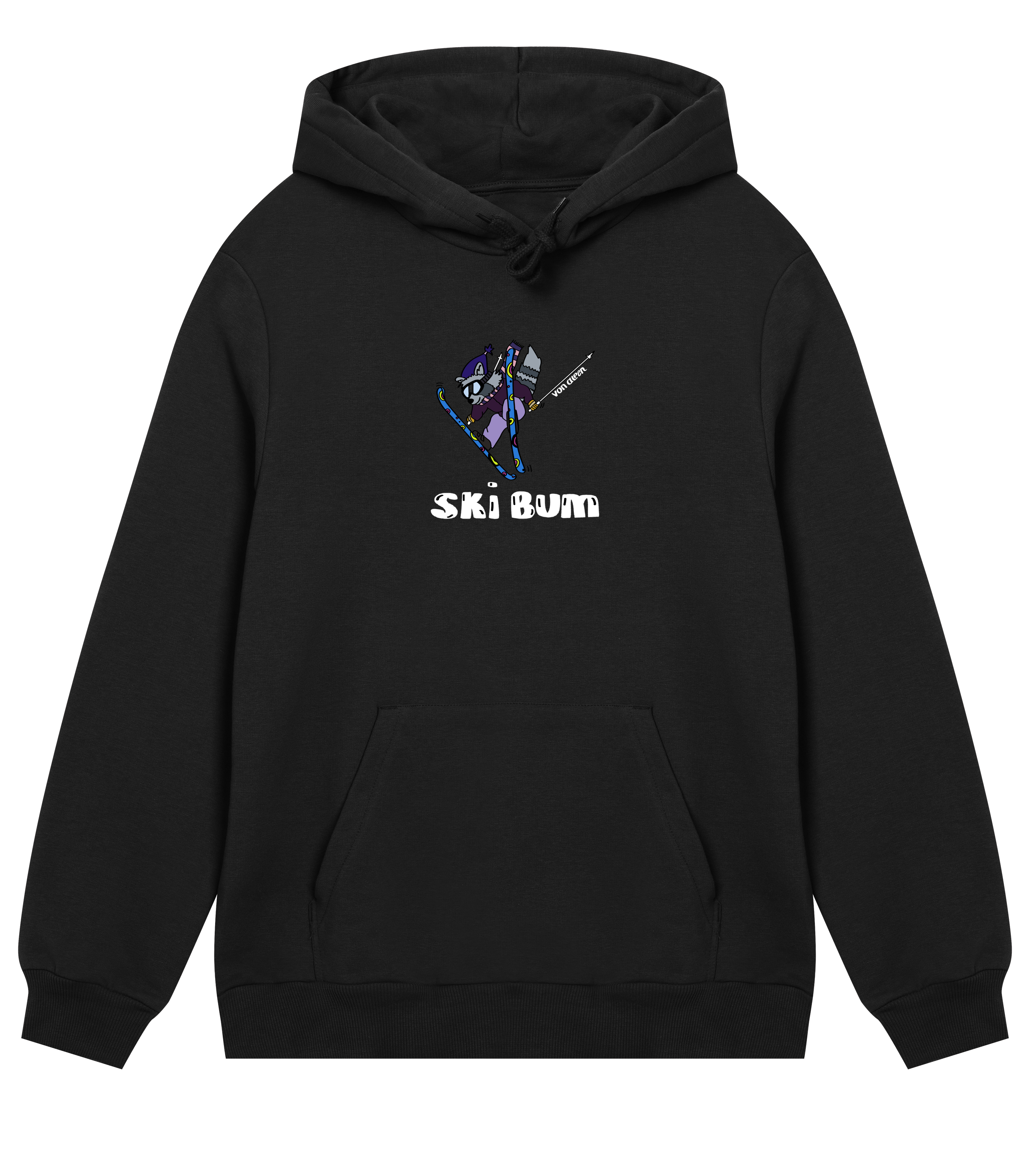 Ski Bum Hoodie Regular Men’s (Back Print)