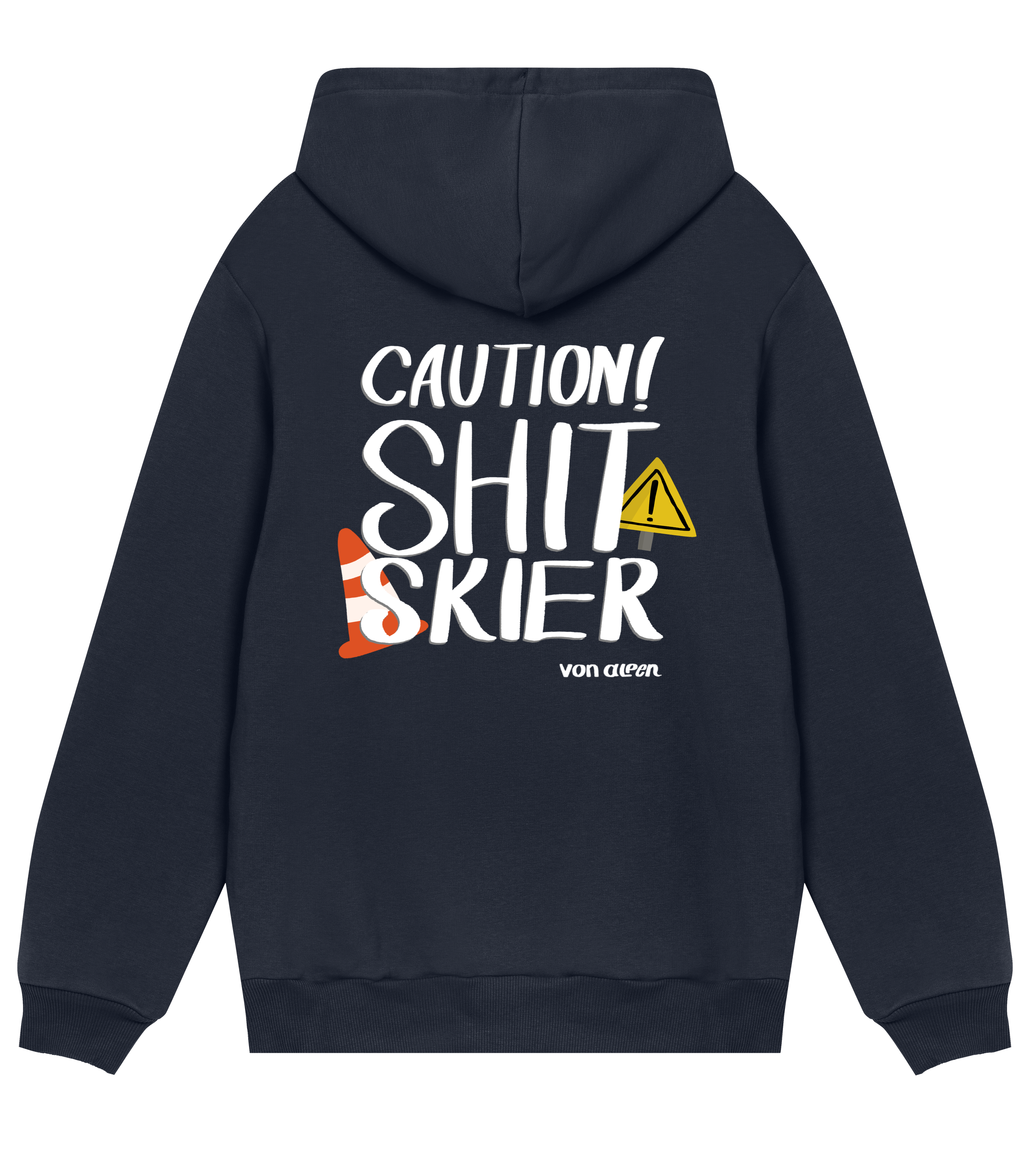 Shit Skier Hoodie Regular Men’s (Back Print)
