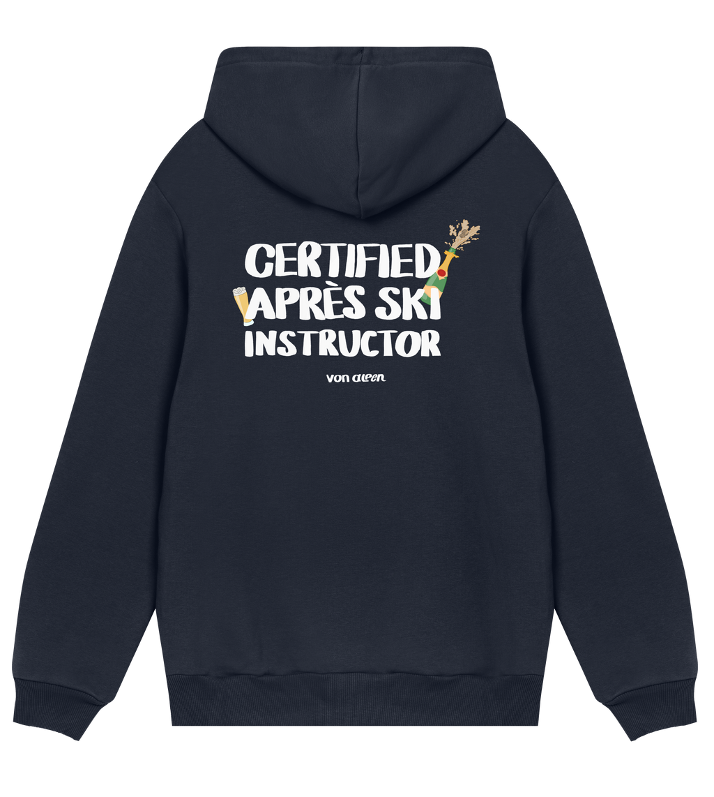 Certified Après-Ski Instructor Hoodie Regular Men’s (Back Print)