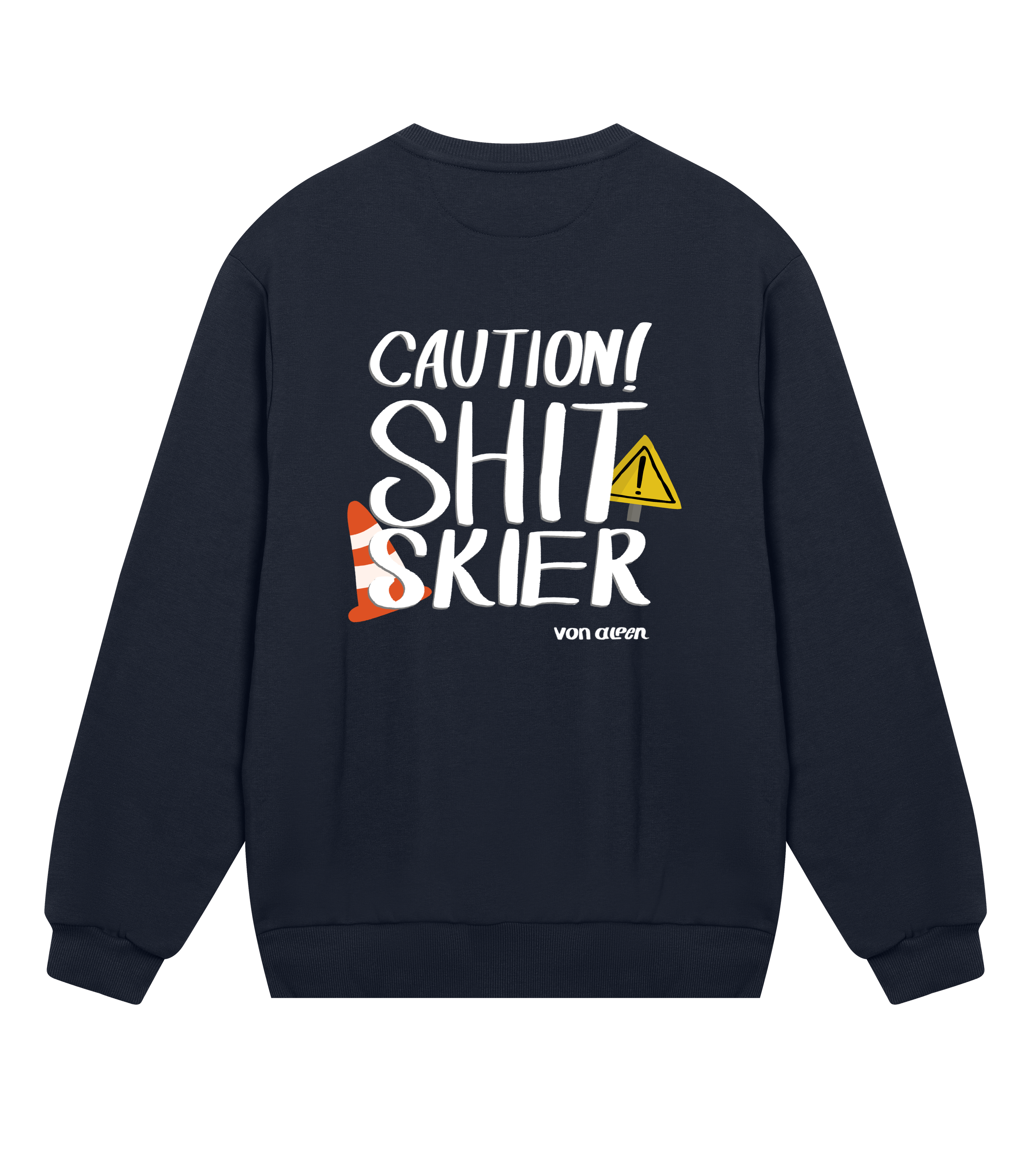 Shit Skier Sweatshirt Regular Men’s (Back Print)