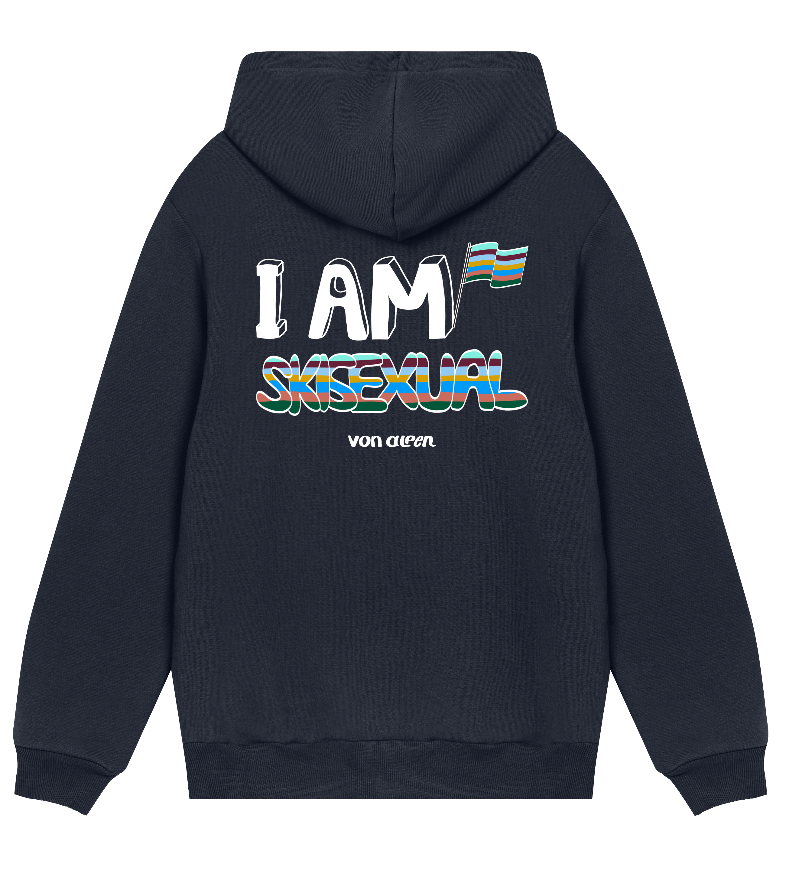 Skisexual Hoodie Regular Men’s (Back Print)