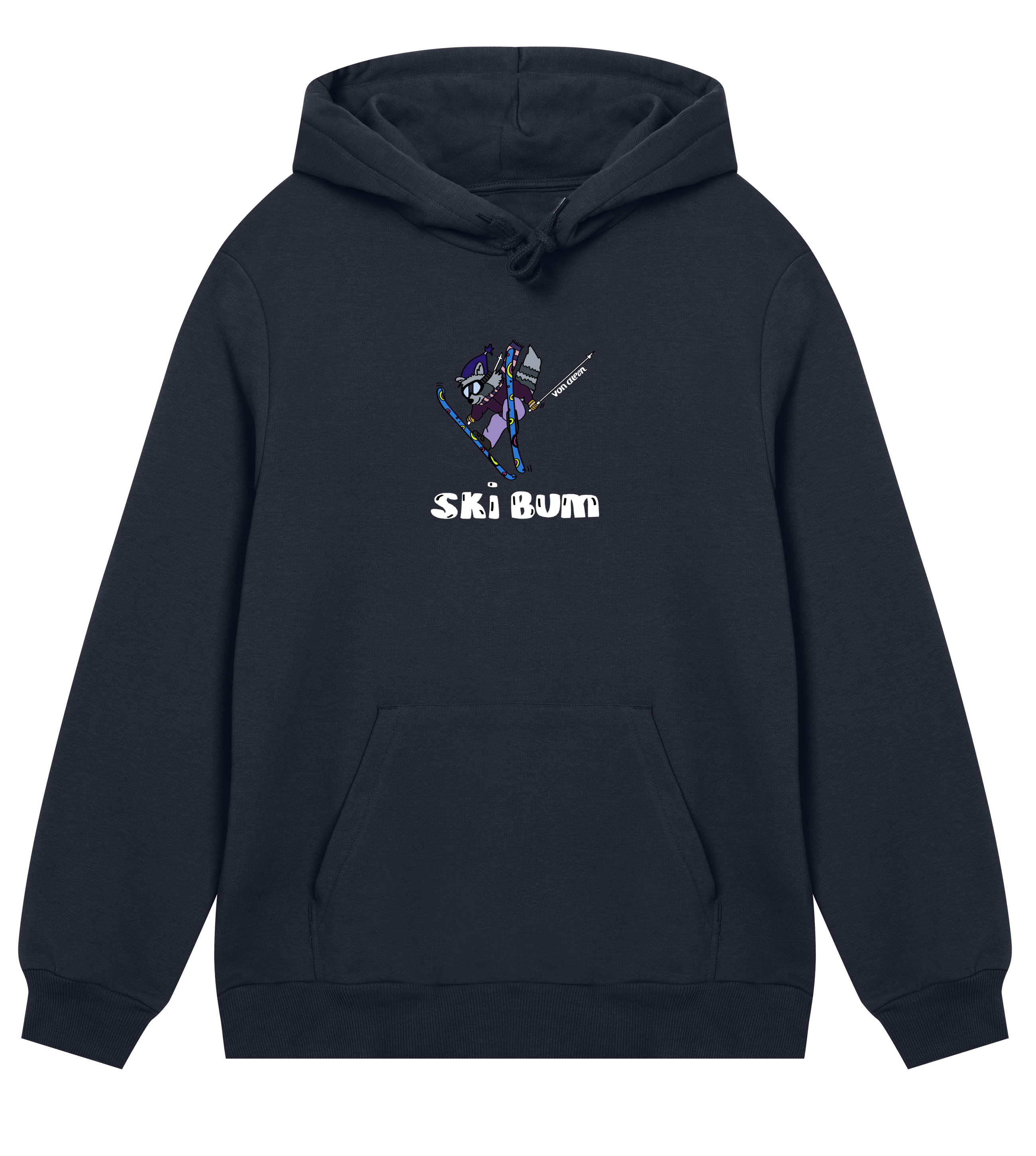 Ski Bum Hoodie Regular Men’s (Back Print)