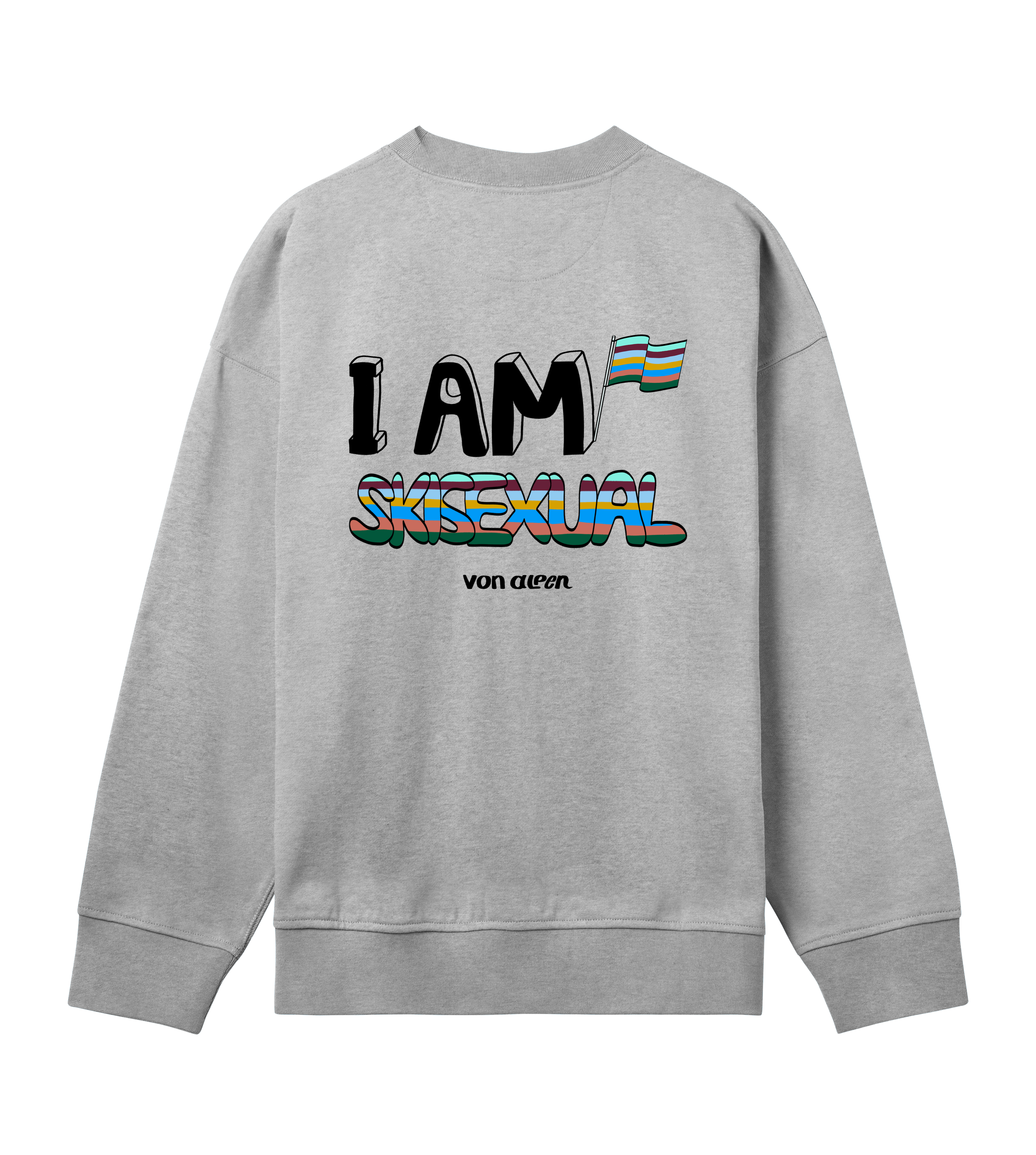 Skisexual Sweatshirt Oversized Men’s (Back Print)