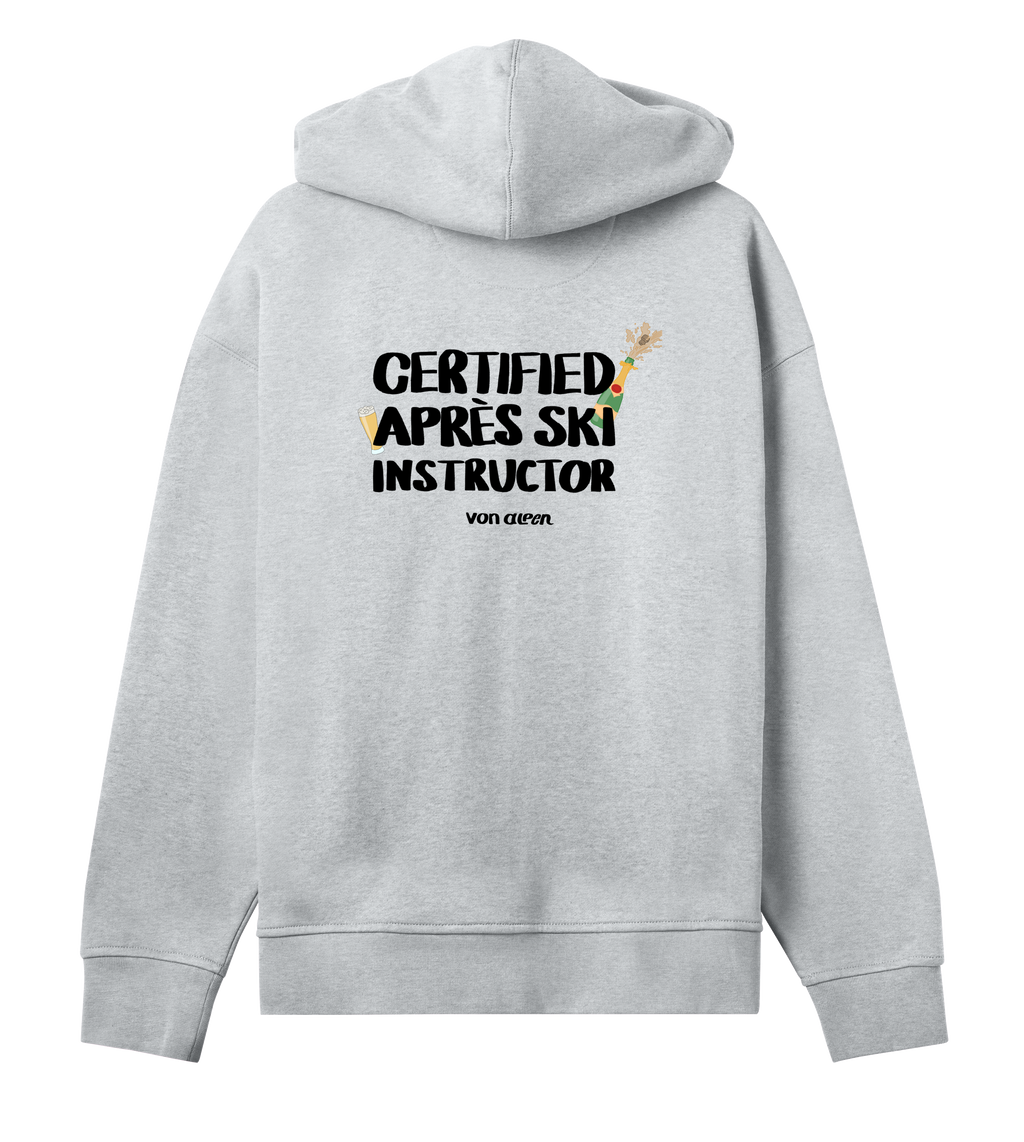 Certified Après-Ski Instructor Hoodie Oversized Women’s