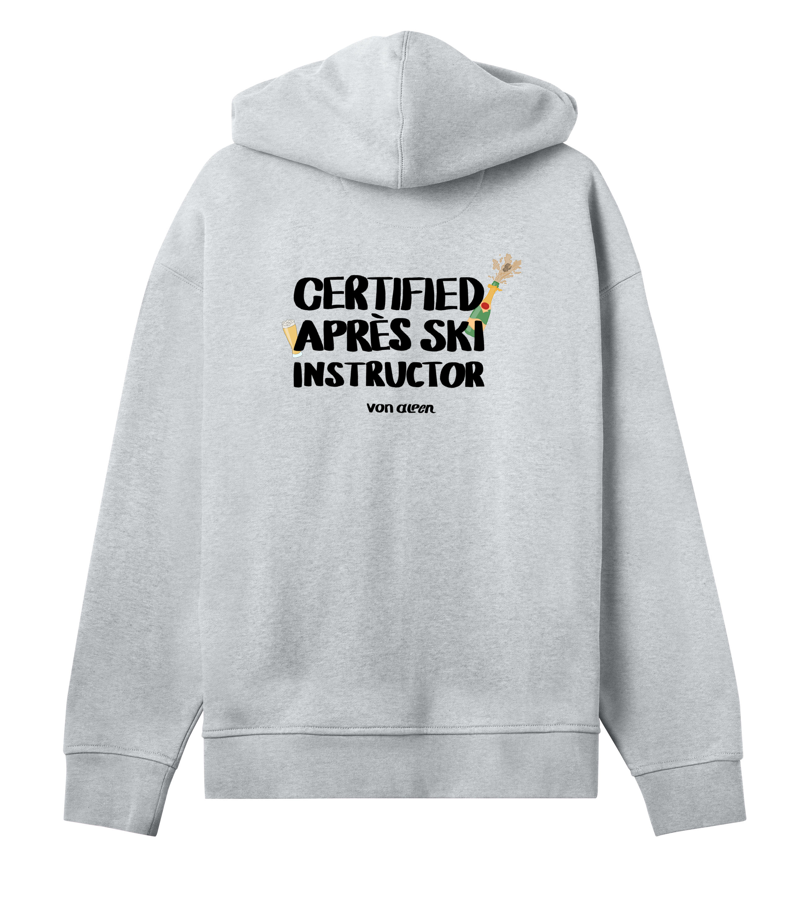 Certified Après-Ski Instructor Hoodie Oversized Women’s