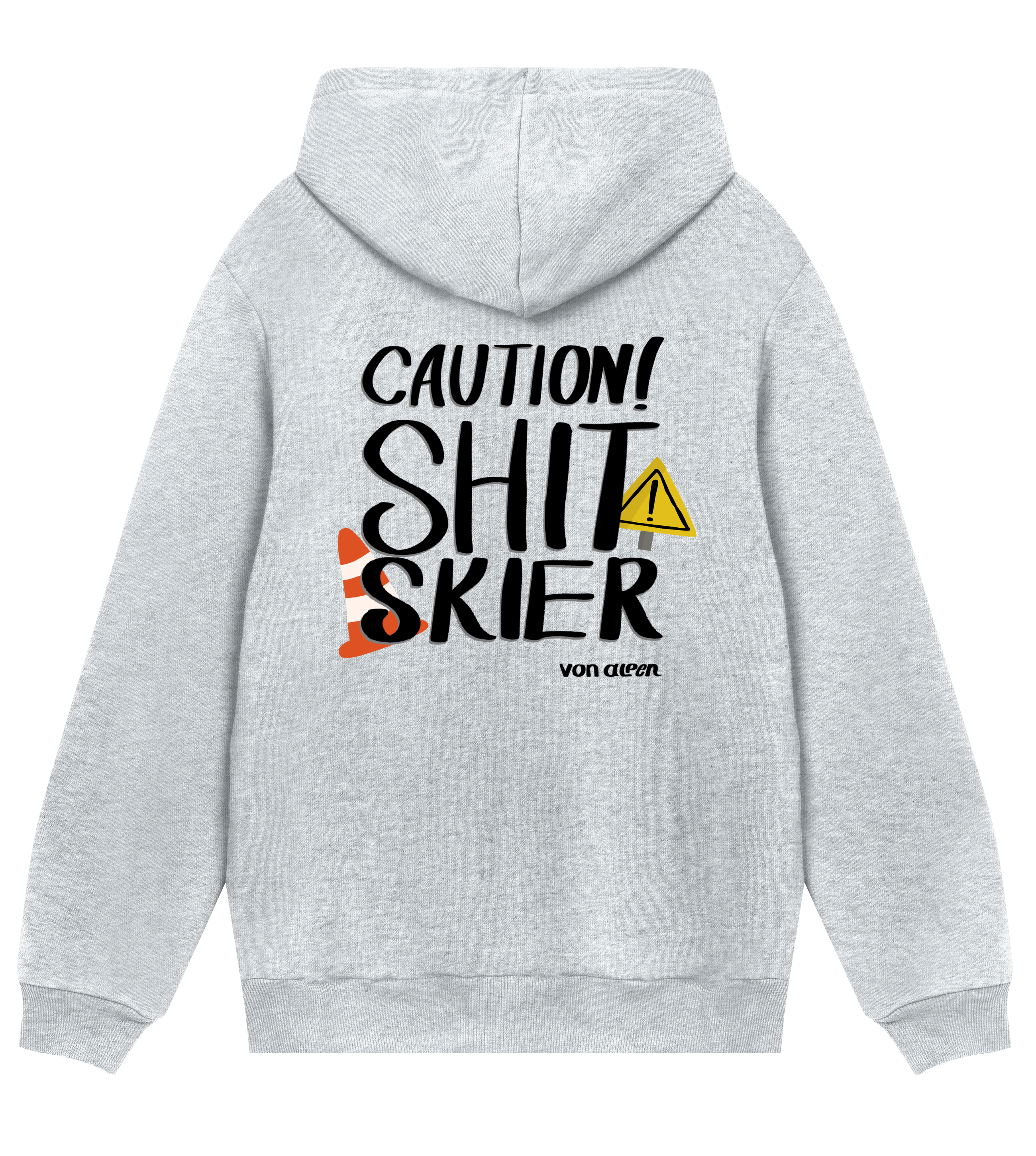 Shit Skier Hoodie Regular Men’s (Back Print)