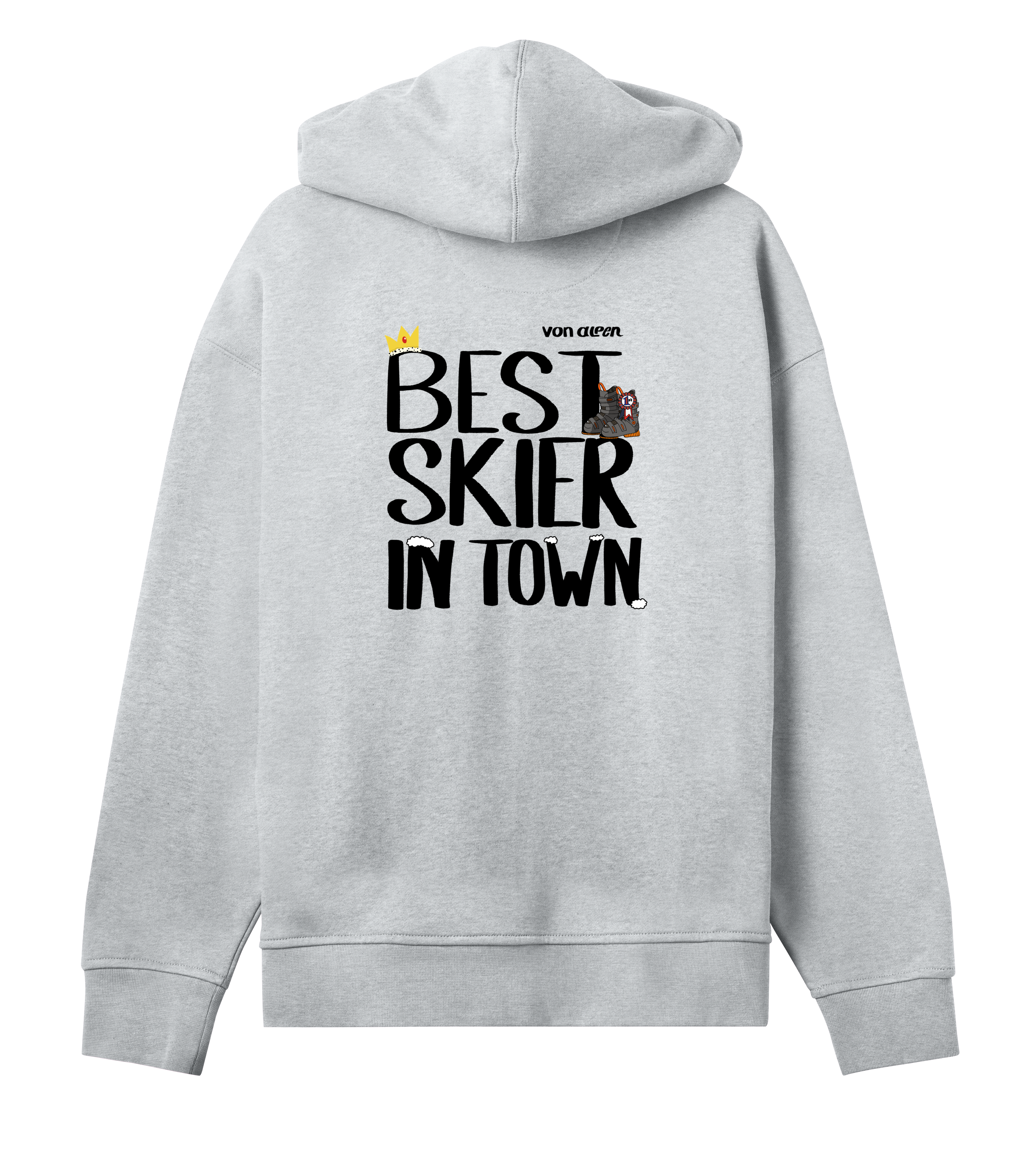 Best Skier Hoodie Oversized Women’s
