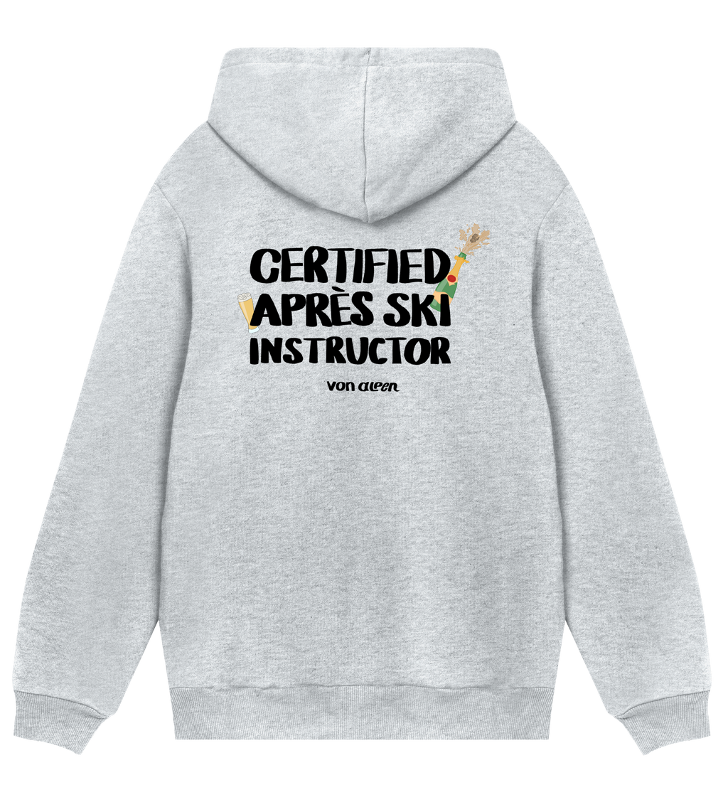 Certified Après-Ski Instructor Hoodie Regular Men’s (Back Print)