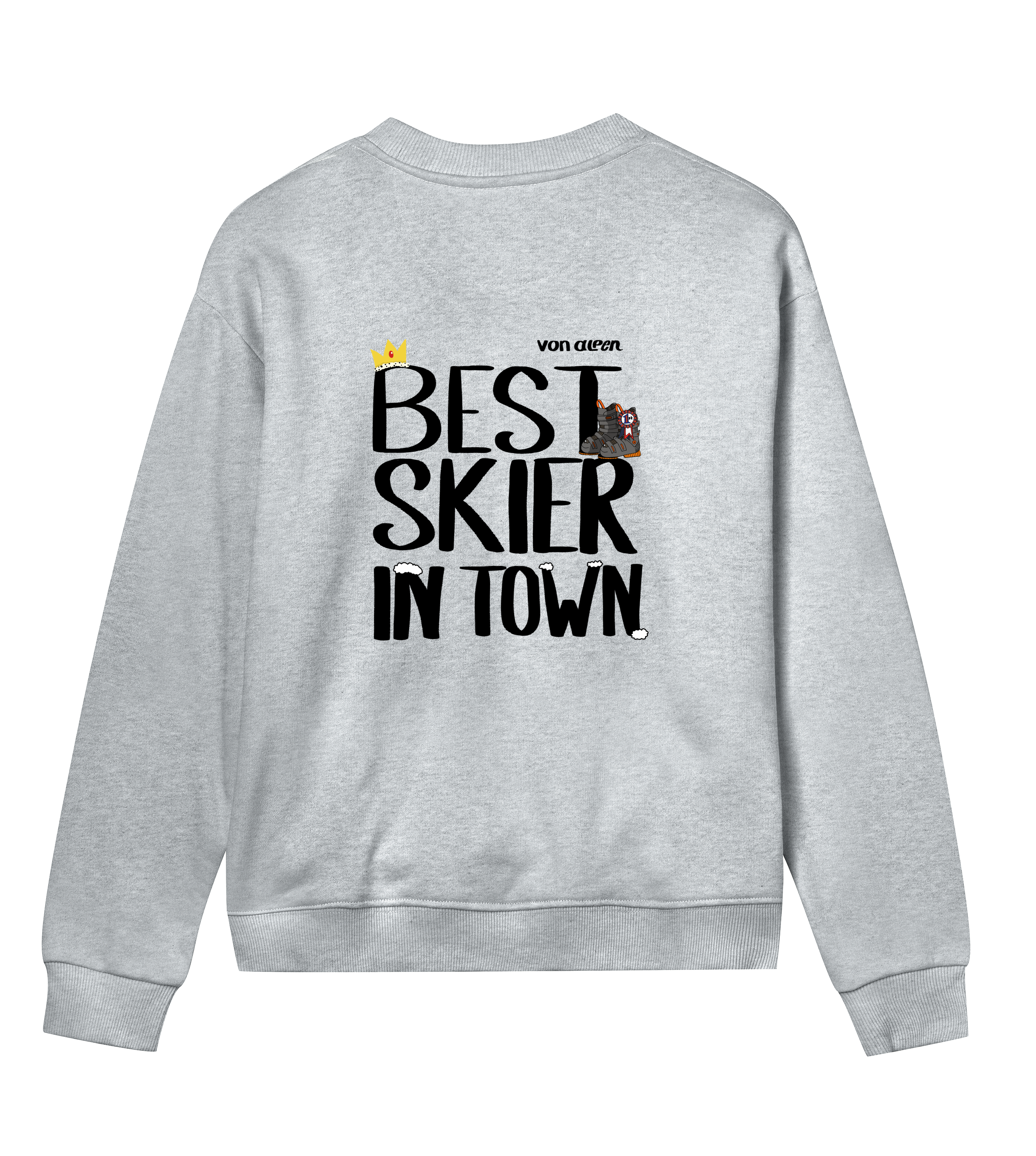 Best Skier Sweatshirt Regular Women’s