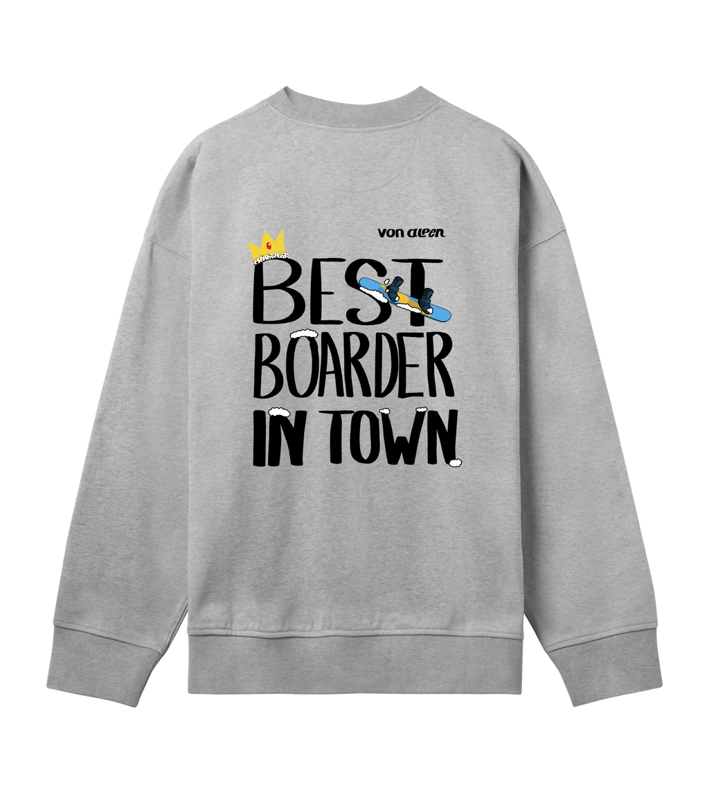 Best Boarder Sweatshirt Oversized Men’s (Back Print)