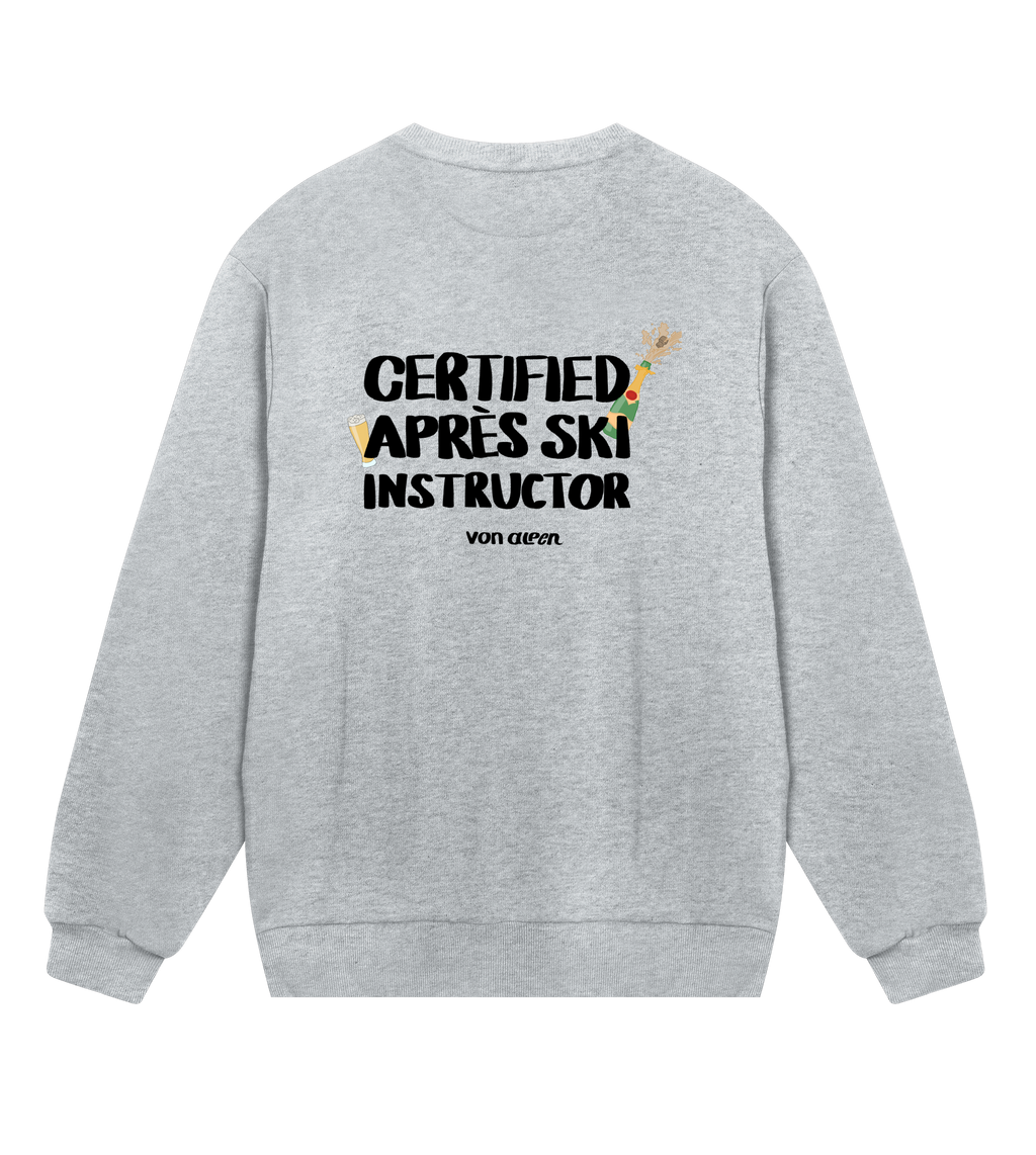 Certified Après-Ski Instructor Sweatshirt Regular Men’s (Back Print)