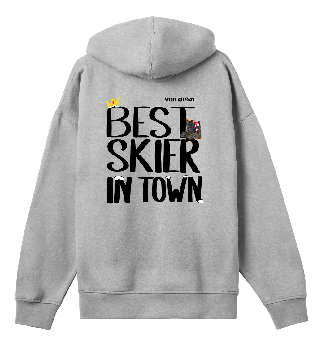Best Skier Hoodie Oversized Men’s (Back Print)