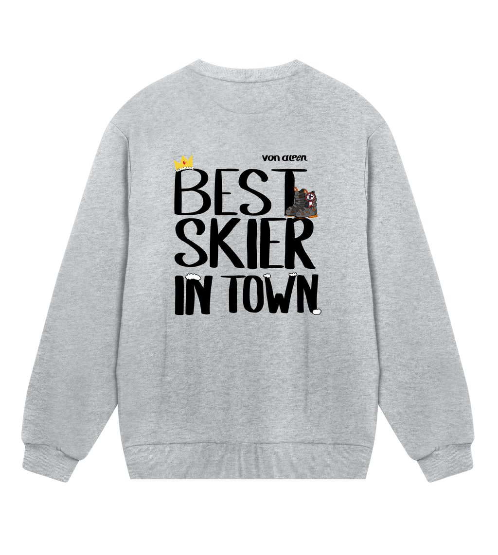 Best Skier Sweatshirt Regular Men’s (Back Print)