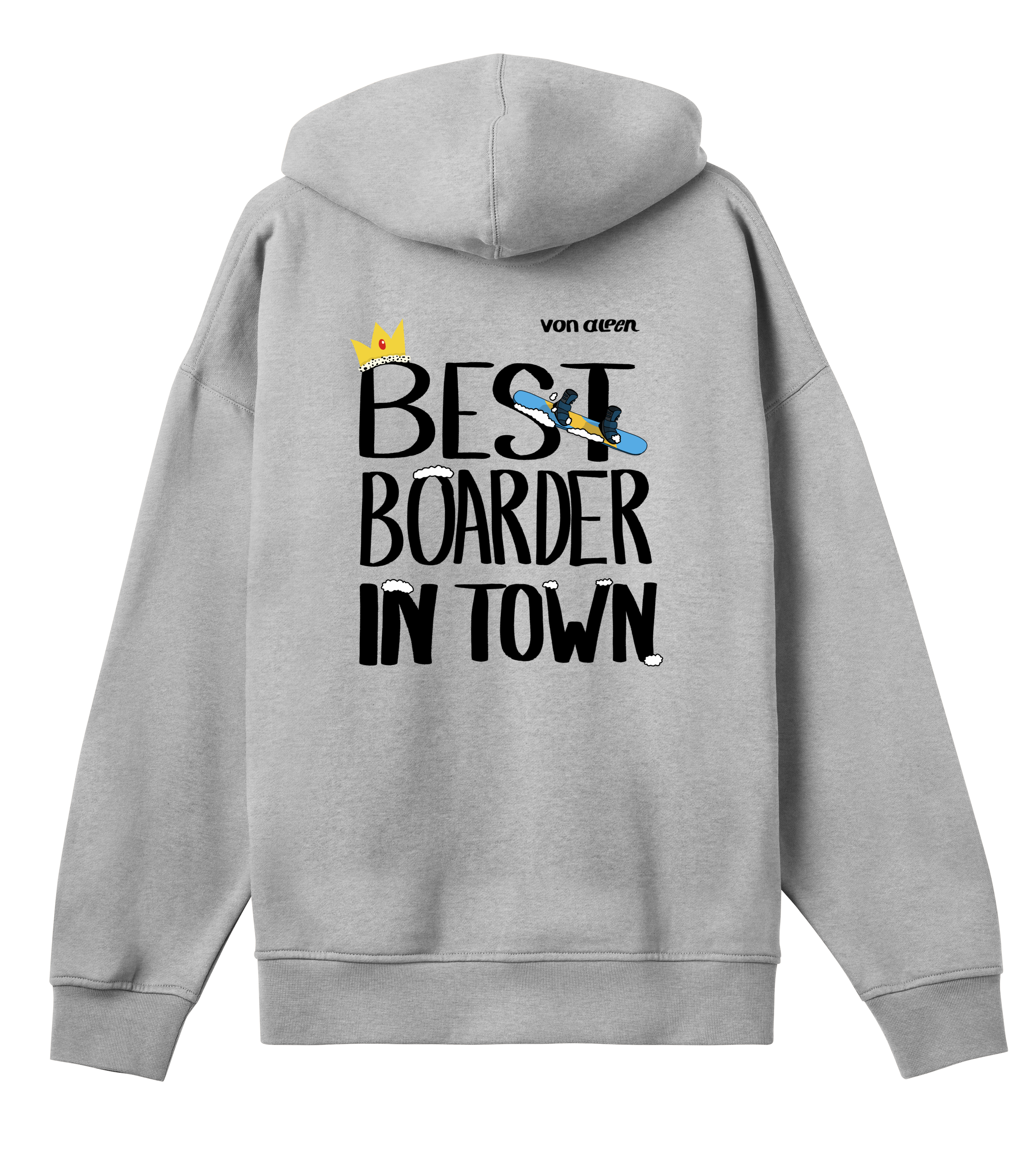 Best Boarder Hoodie Oversized Men’s (Back Print)