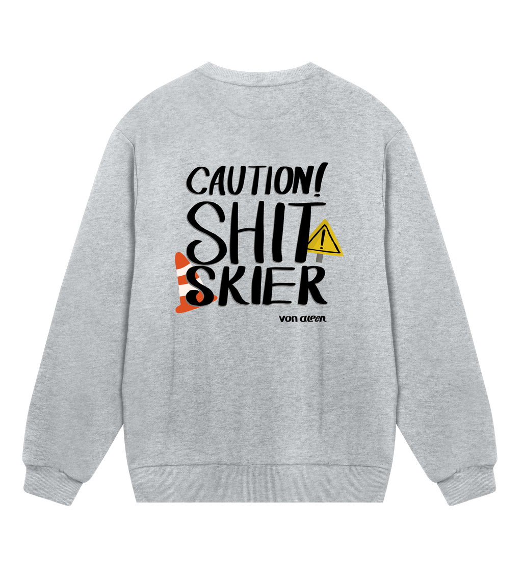 Shit Skier Sweatshirt Regular Men’s (Back Print)