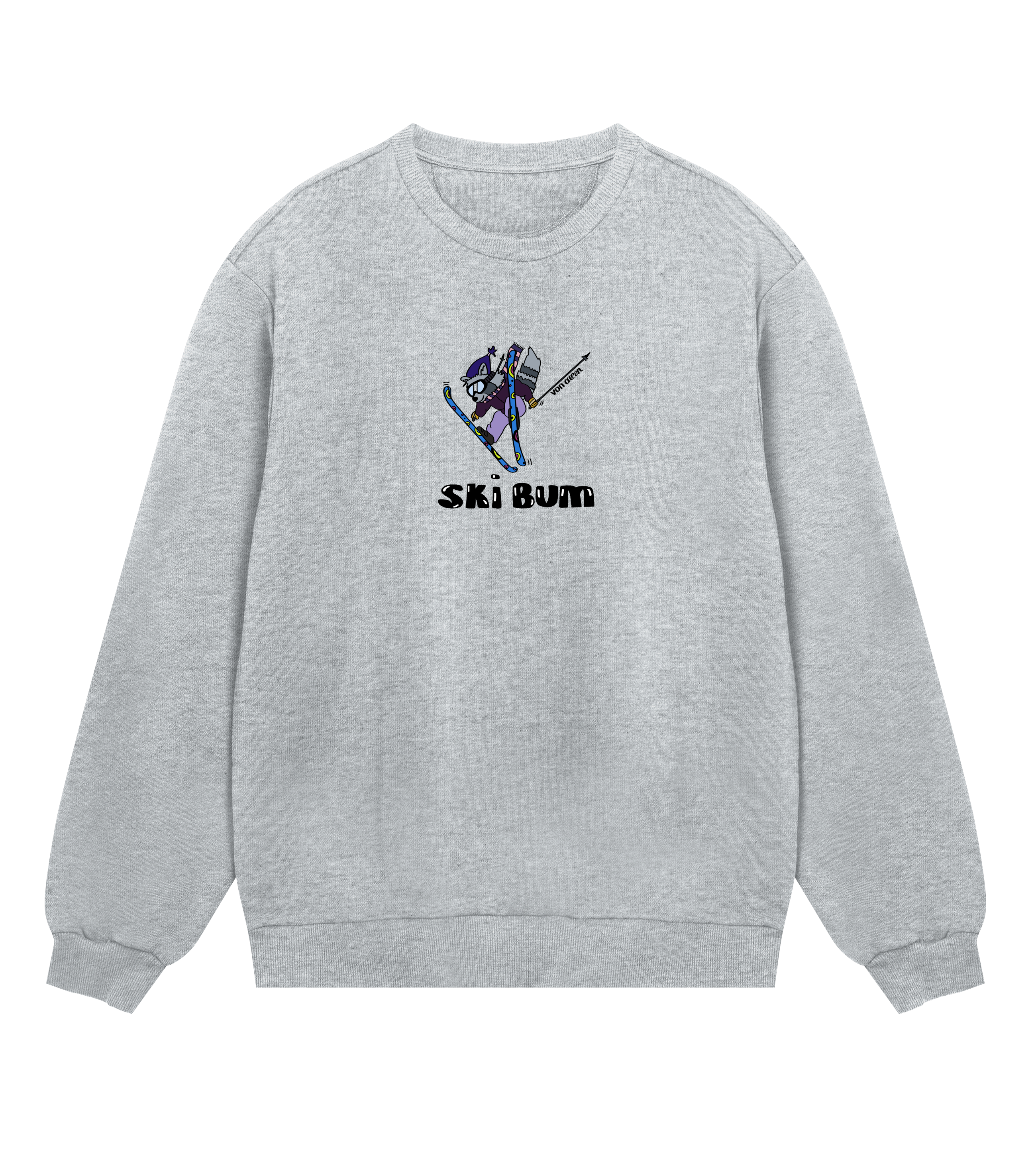 Ski Bum Sweatshirt Regular Men’s (Back Print)