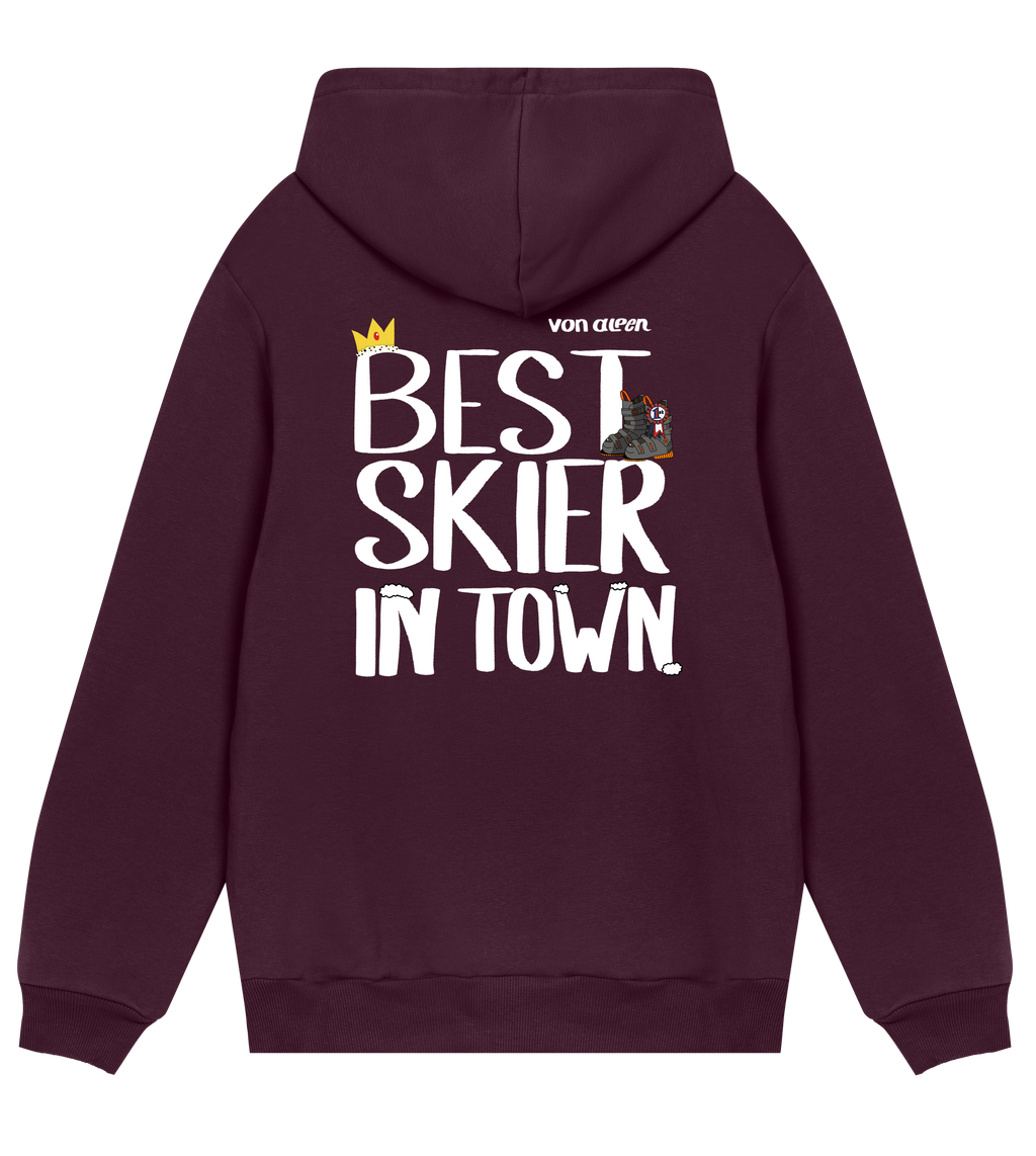 Best Skier Hoodie Regular Men’s (Back Print)