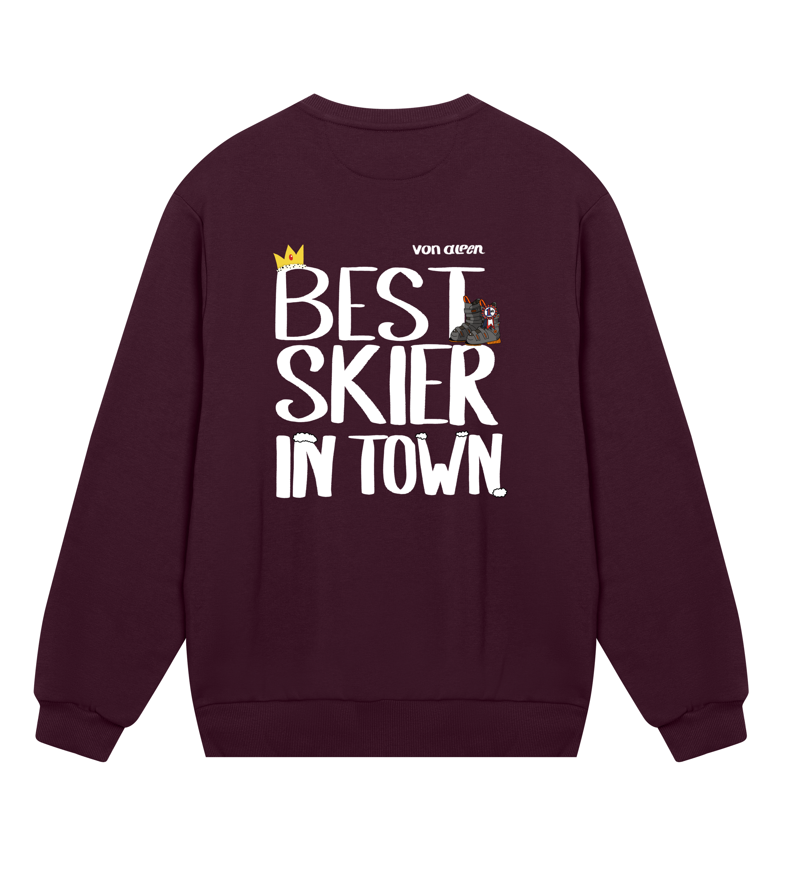 Best Skier Sweatshirt Regular Men’s (Back Print)