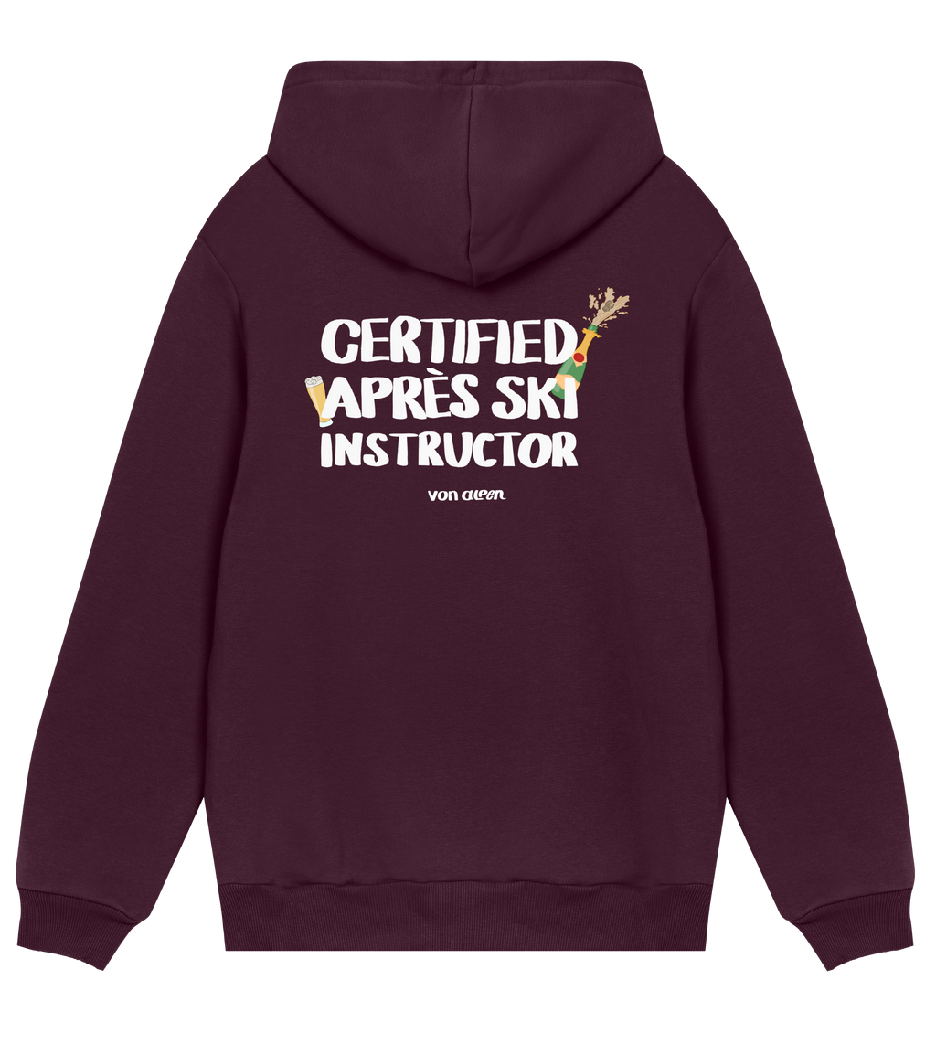 Certified Après-Ski Instructor Hoodie Regular Men’s (Back Print)