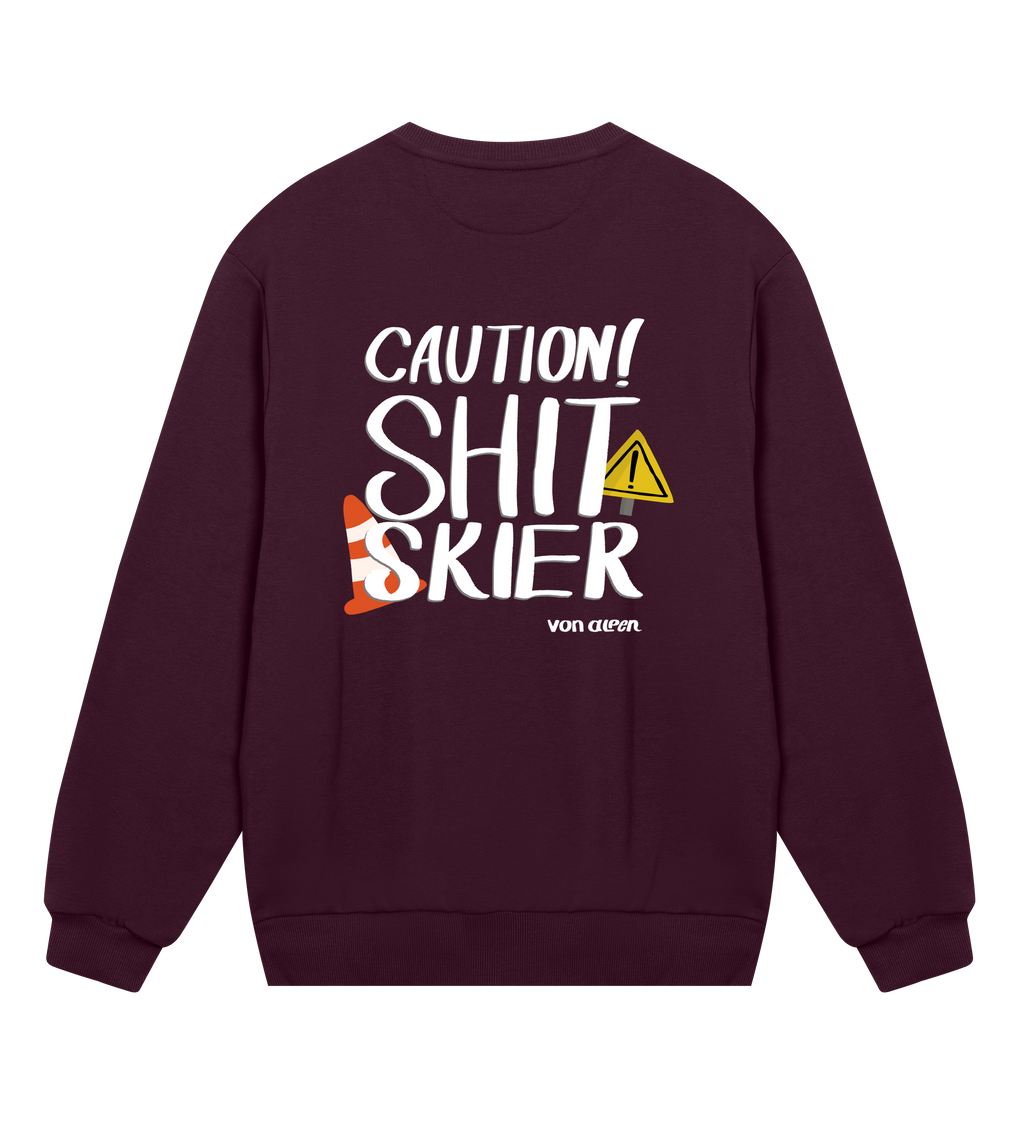 Shit Skier Sweatshirt Regular Men’s (Back Print)