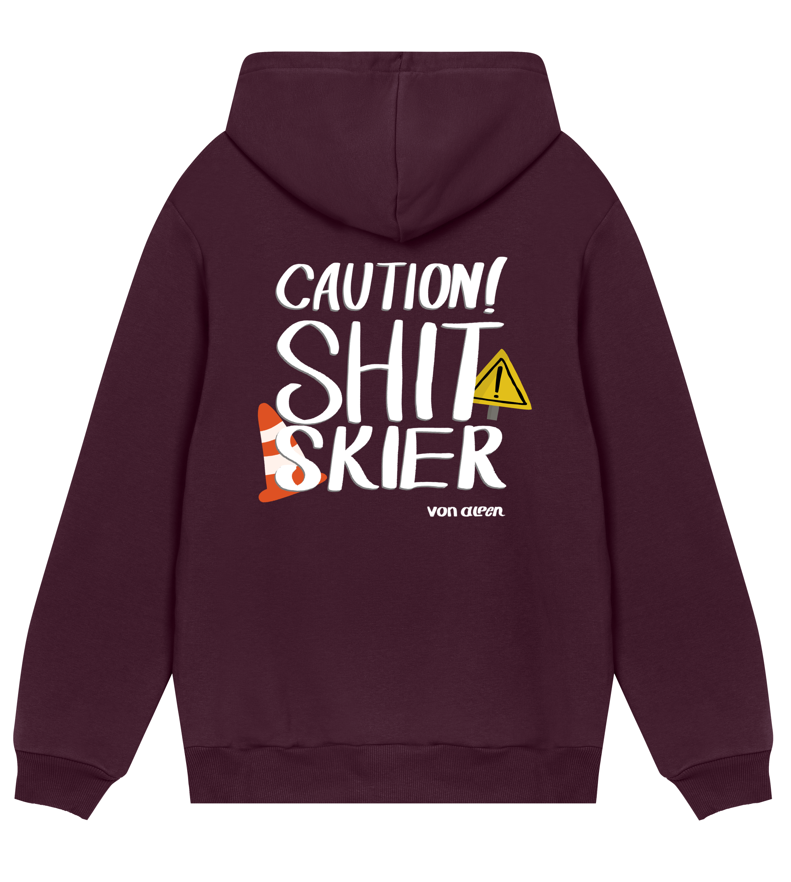 Shit Skier Hoodie Regular Men’s (Back Print)