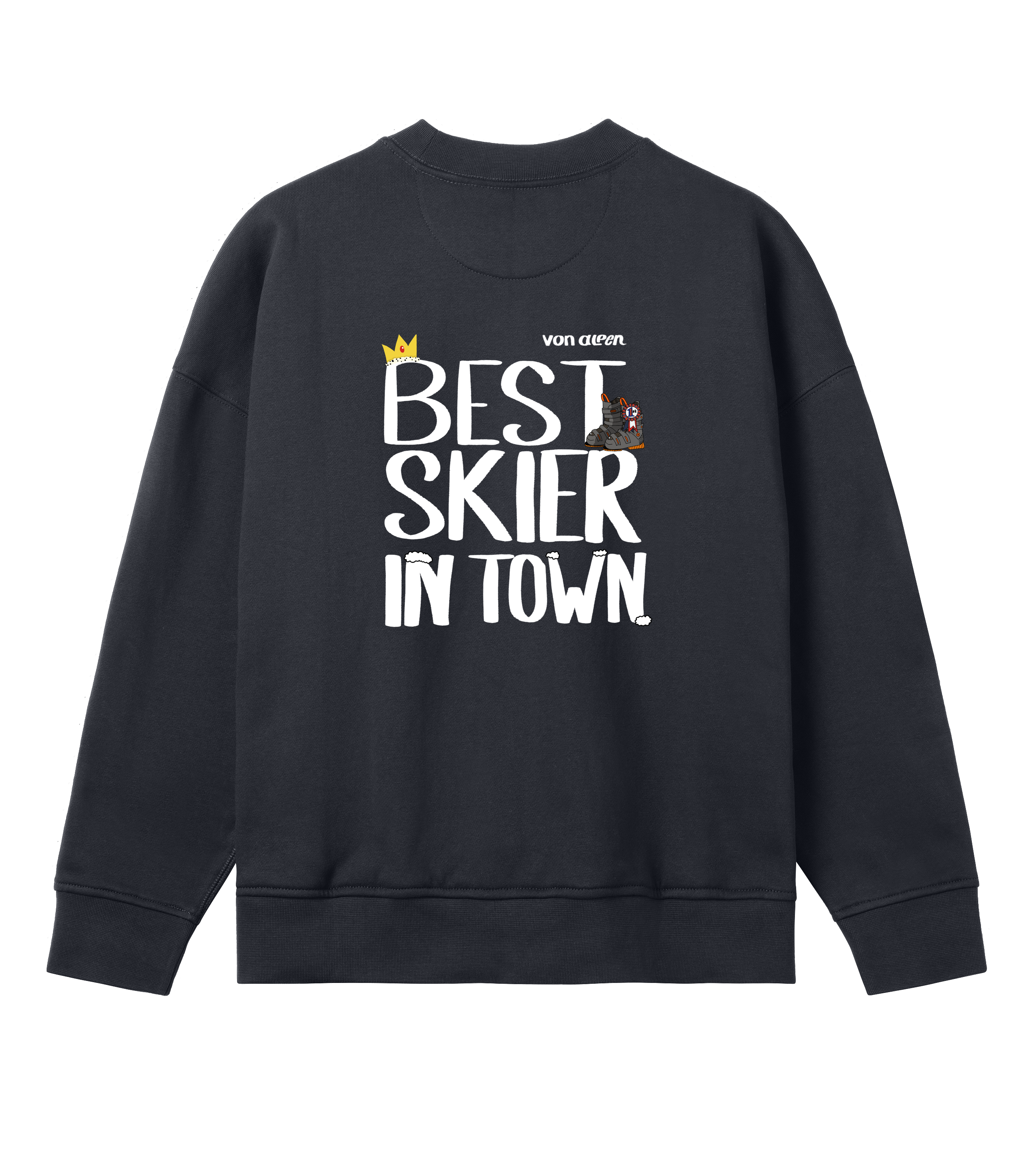 Best Skier Sweatshirt Oversized Women’s
