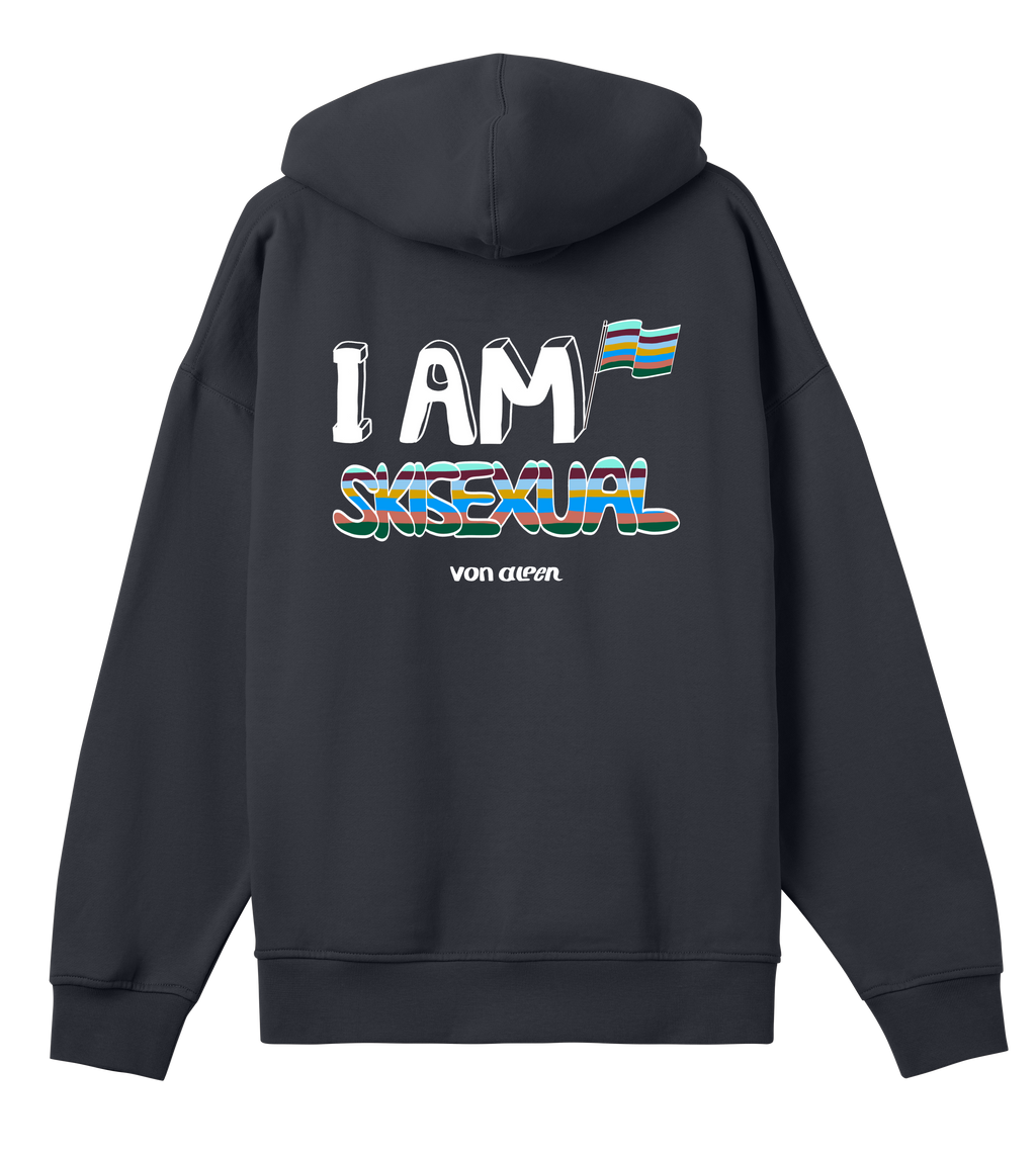 Skisexual Hoodie Oversized Men’s (Back Print)
