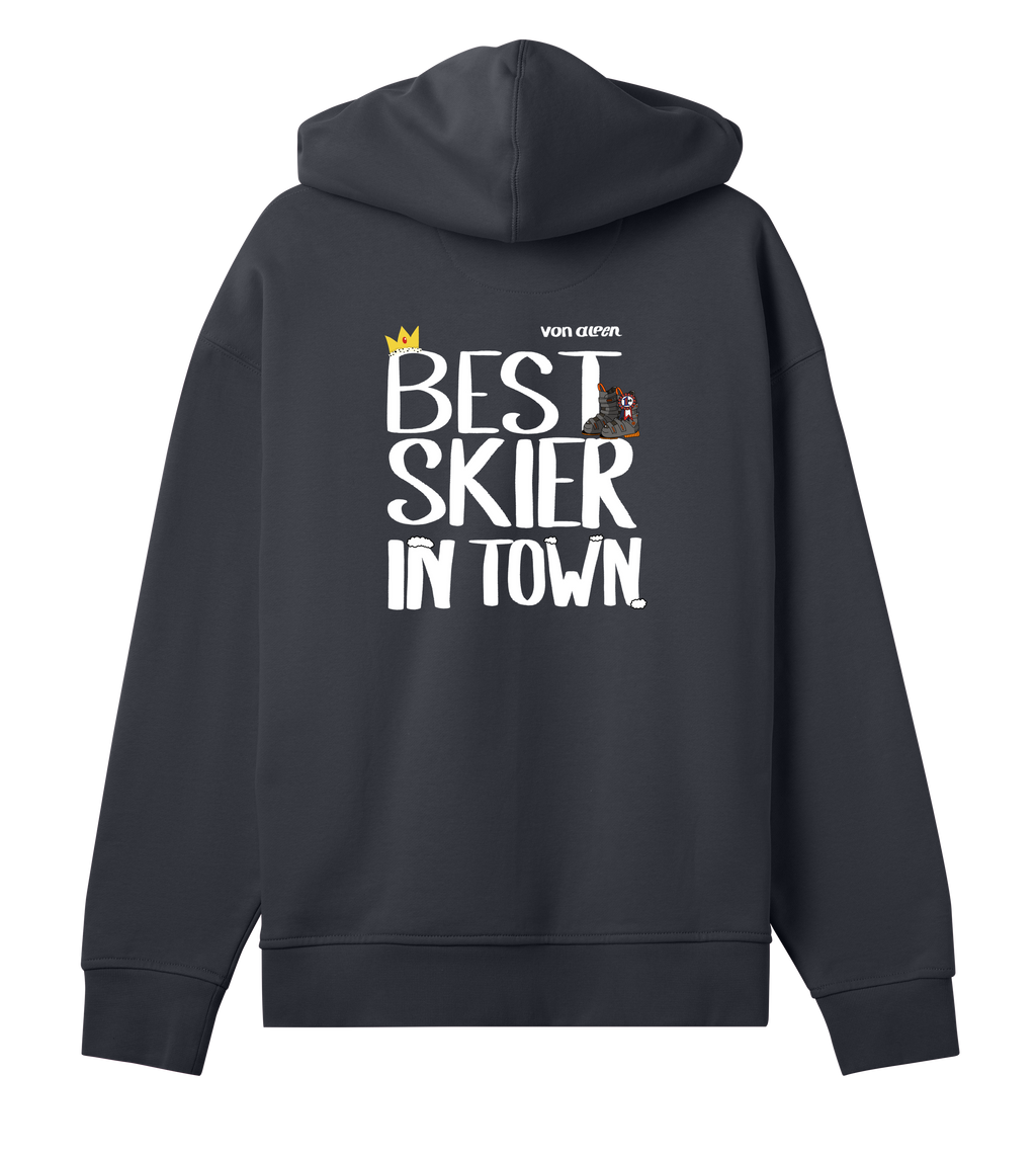 Best Skier Hoodie Oversized Women’s