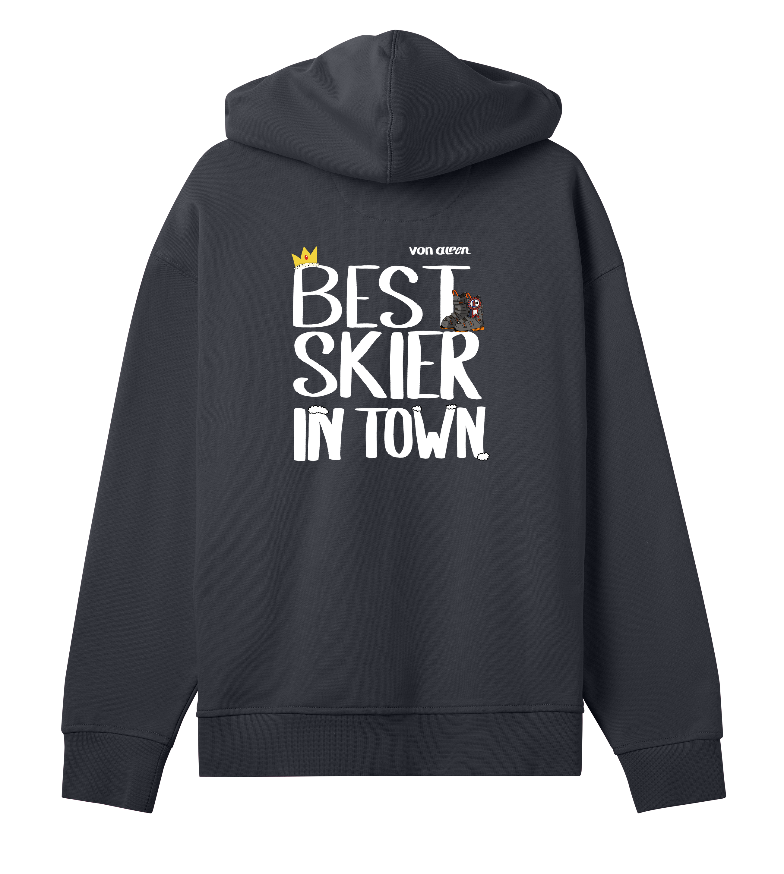 Best Skier Hoodie Oversized Women’s