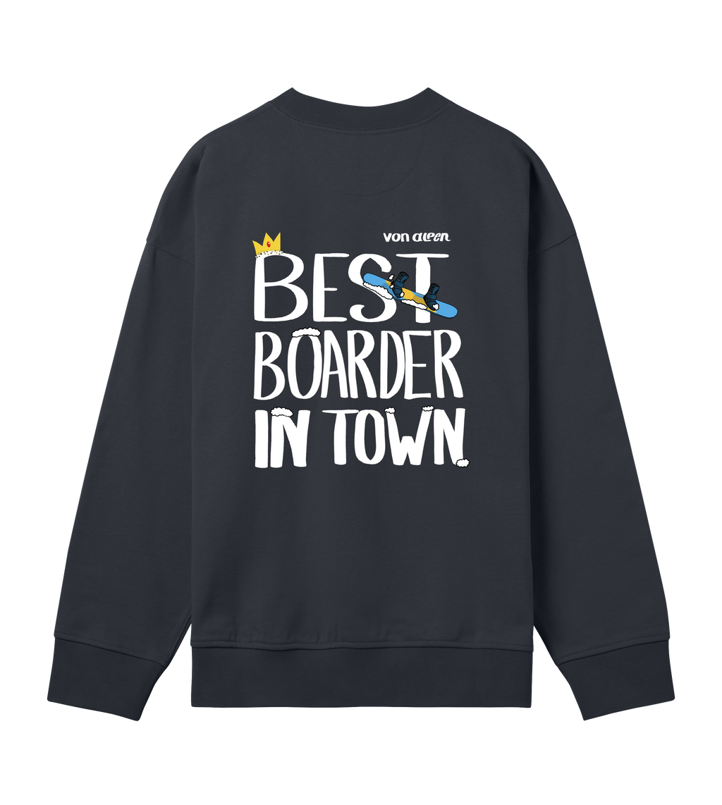 Best Boarder Sweatshirt Oversized Men’s (Back Print)