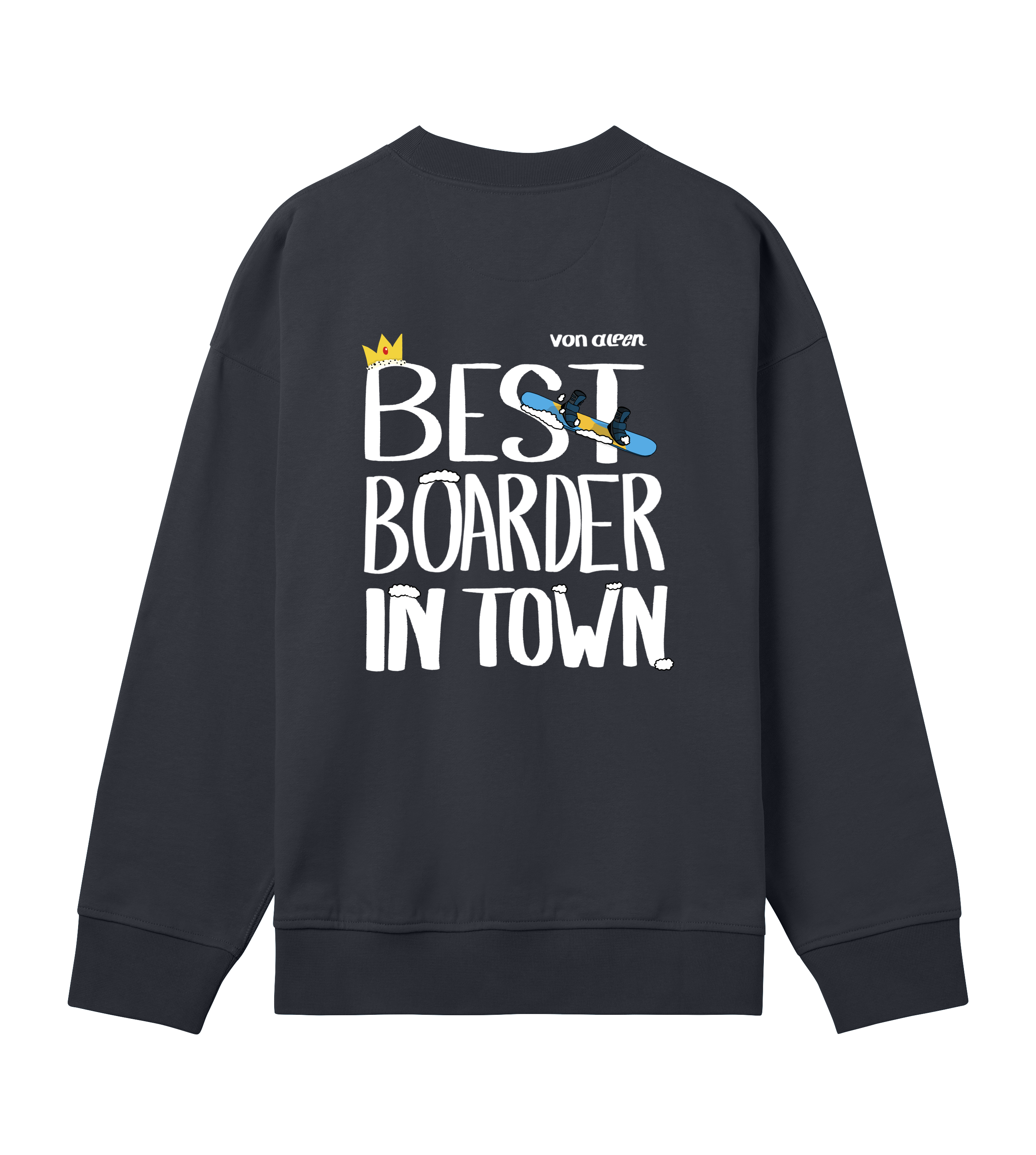 Best Boarder Sweatshirt Oversized Men’s (Back Print)