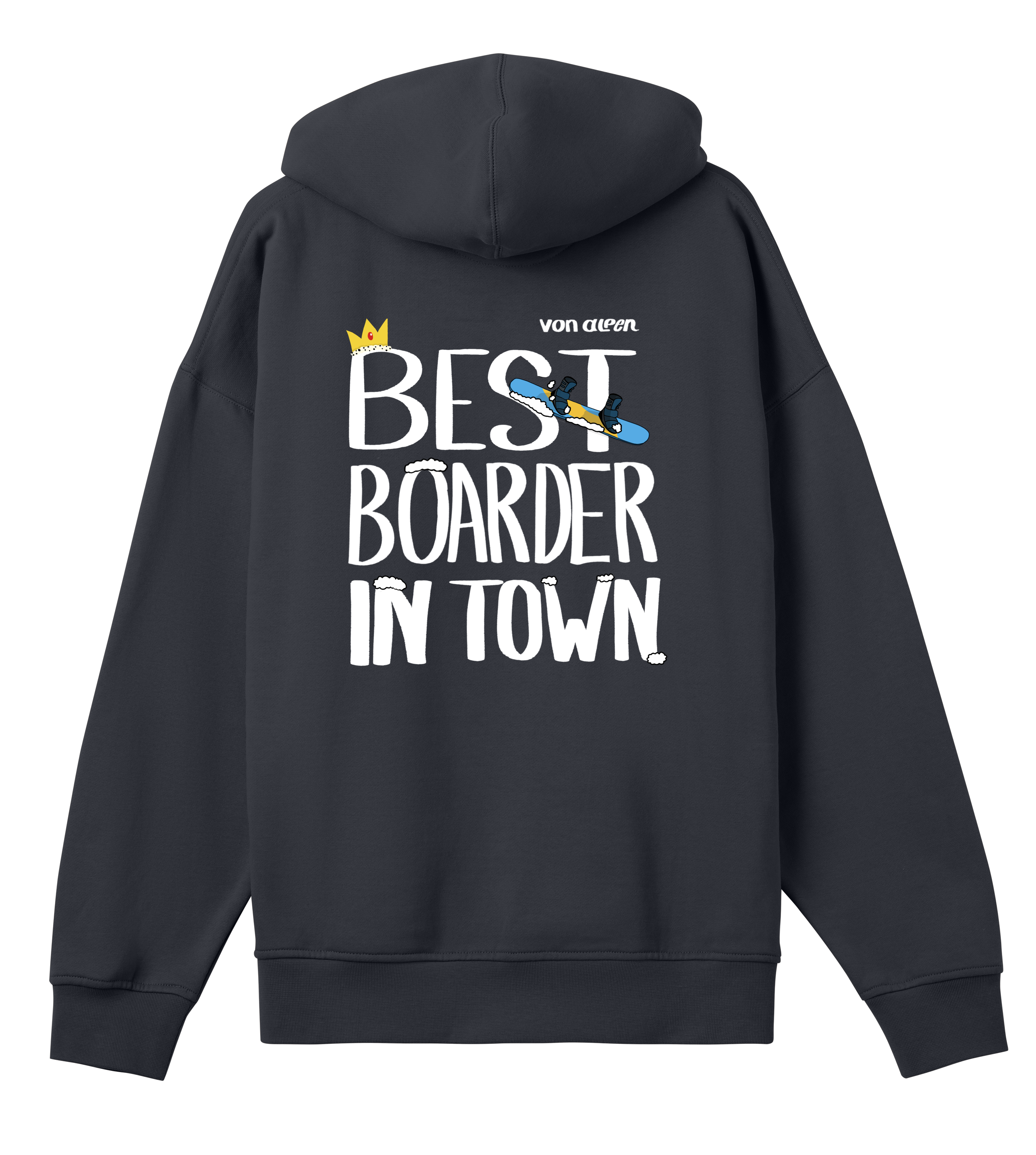 Best Boarder Hoodie Oversized Men’s (Back Print)