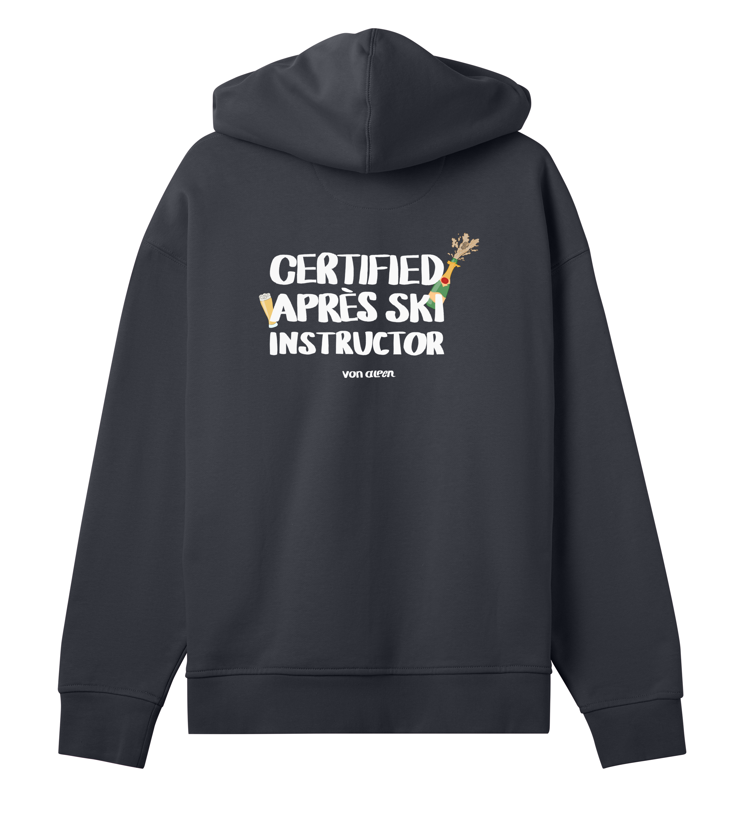 Certified Après-Ski Instructor Hoodie Oversized Women’s