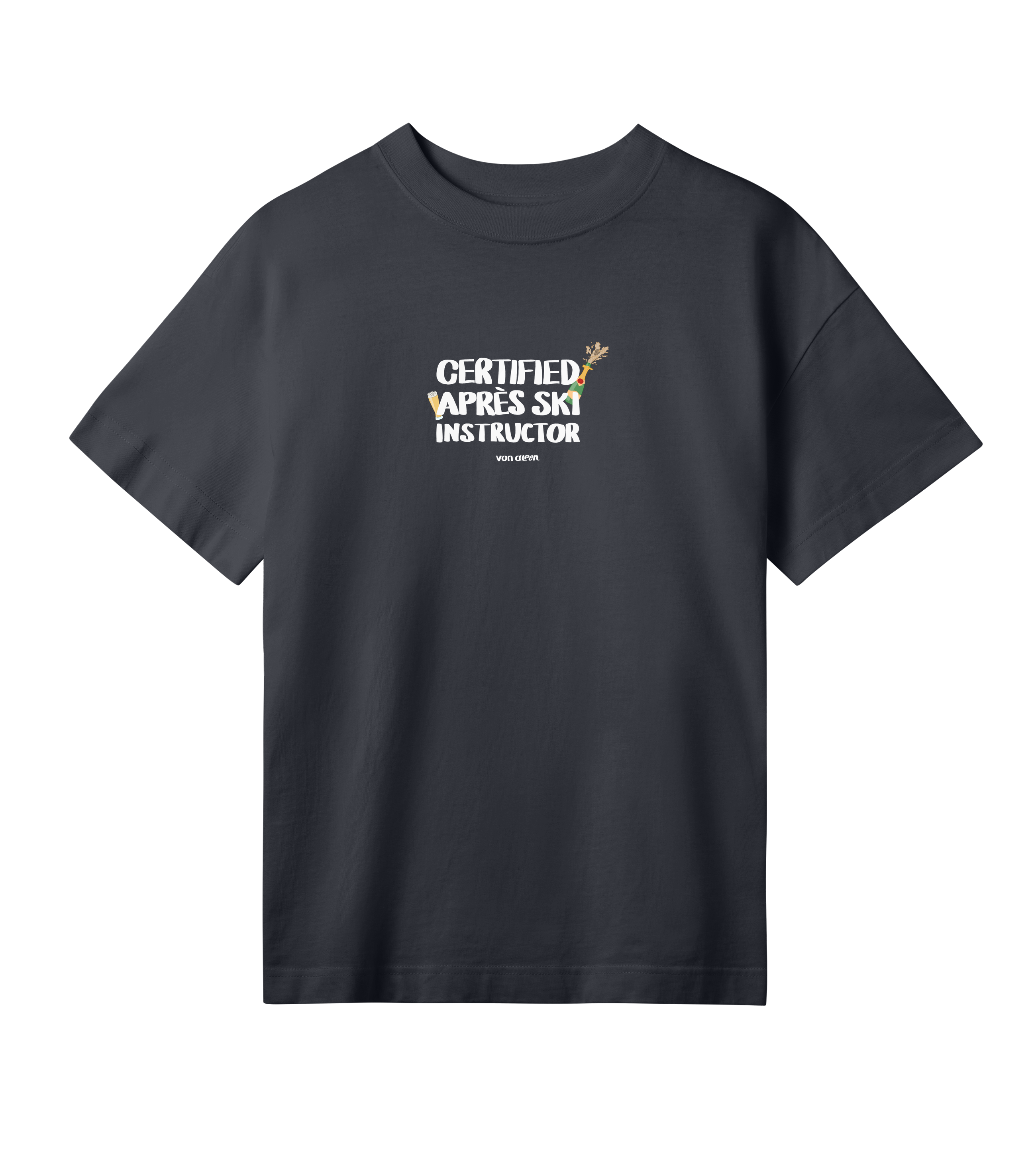 Certified Après-Ski Instructor T-Shirt Oversized Women’s