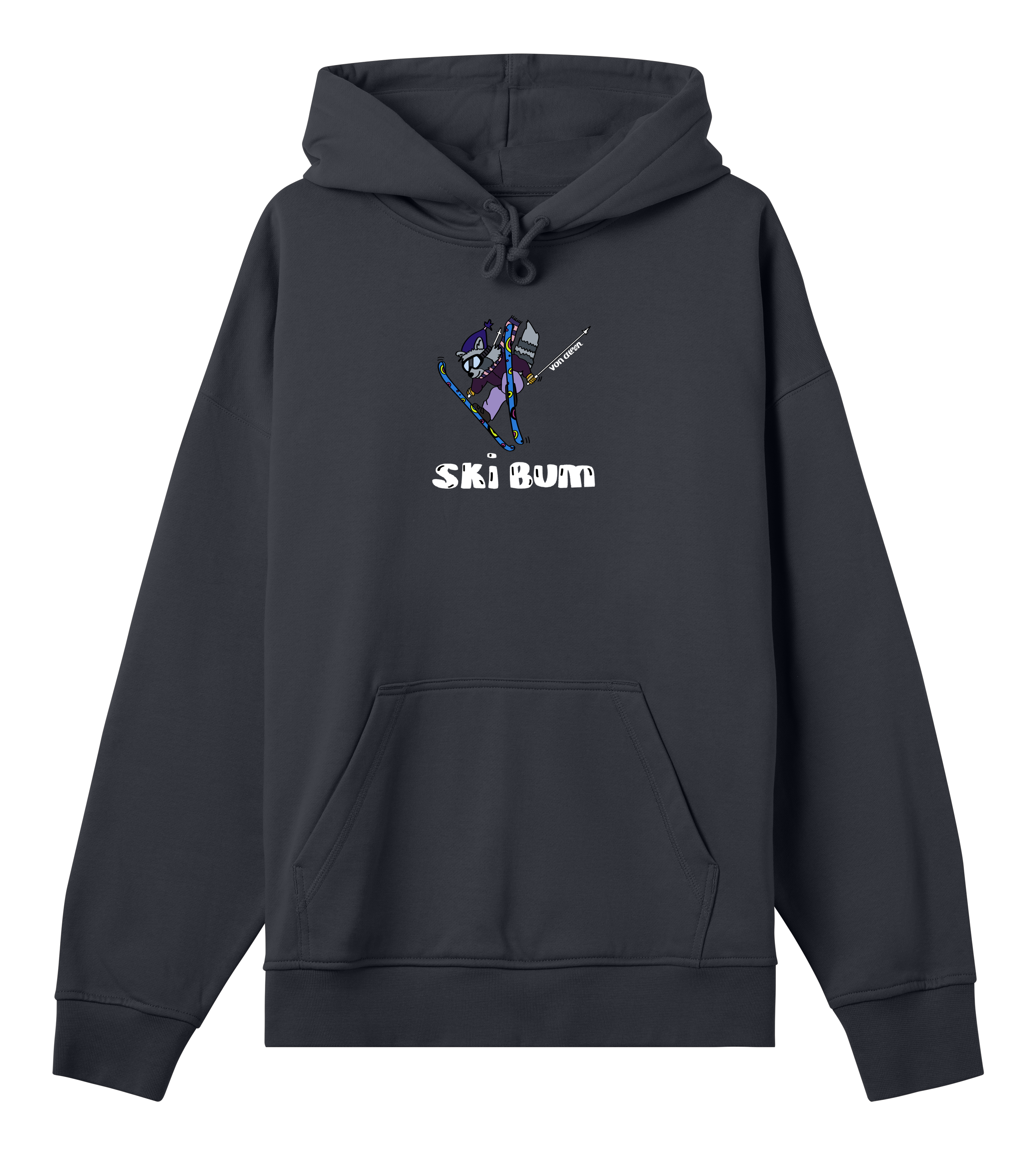 Ski Bum Hoodie Oversized Men’s (Back Print)