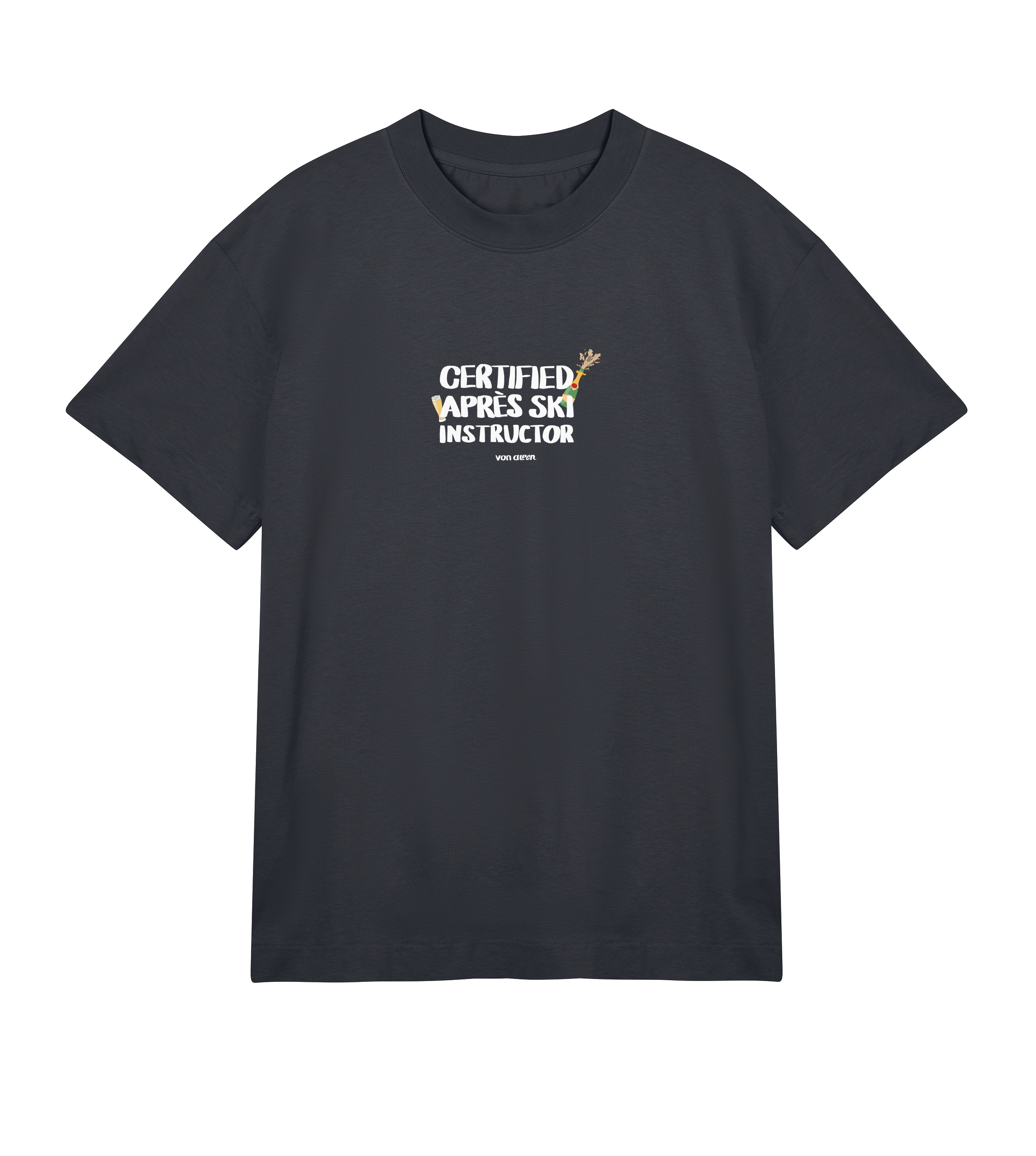 Certified Après-Ski Instructor T-Shirt Oversized Men’s