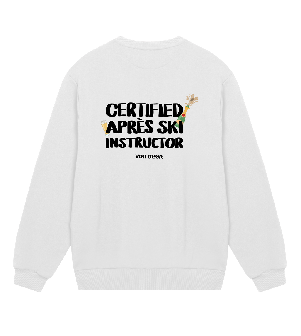 Certified Après-Ski Instructor Sweatshirt Regular Men’s (Back Print)