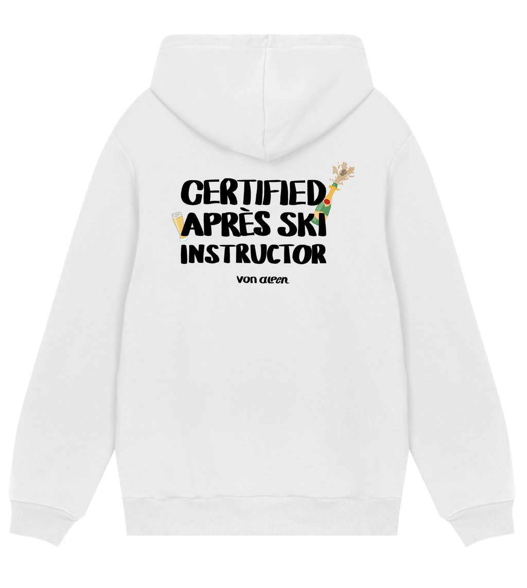 Certified Après-Ski Instructor Hoodie Regular Men’s (Back Print)