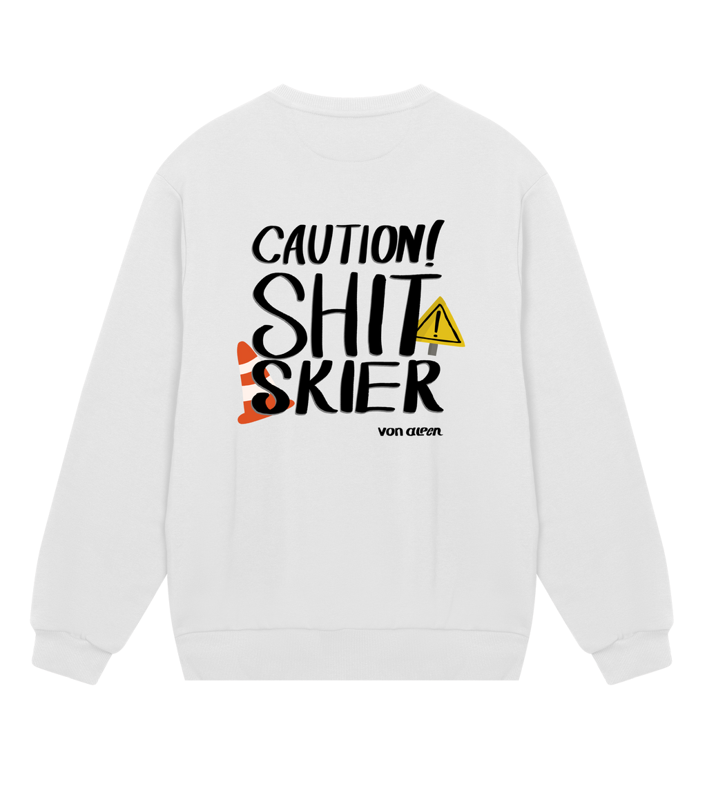 Shit Skier Sweatshirt Regular Men’s (Back Print)